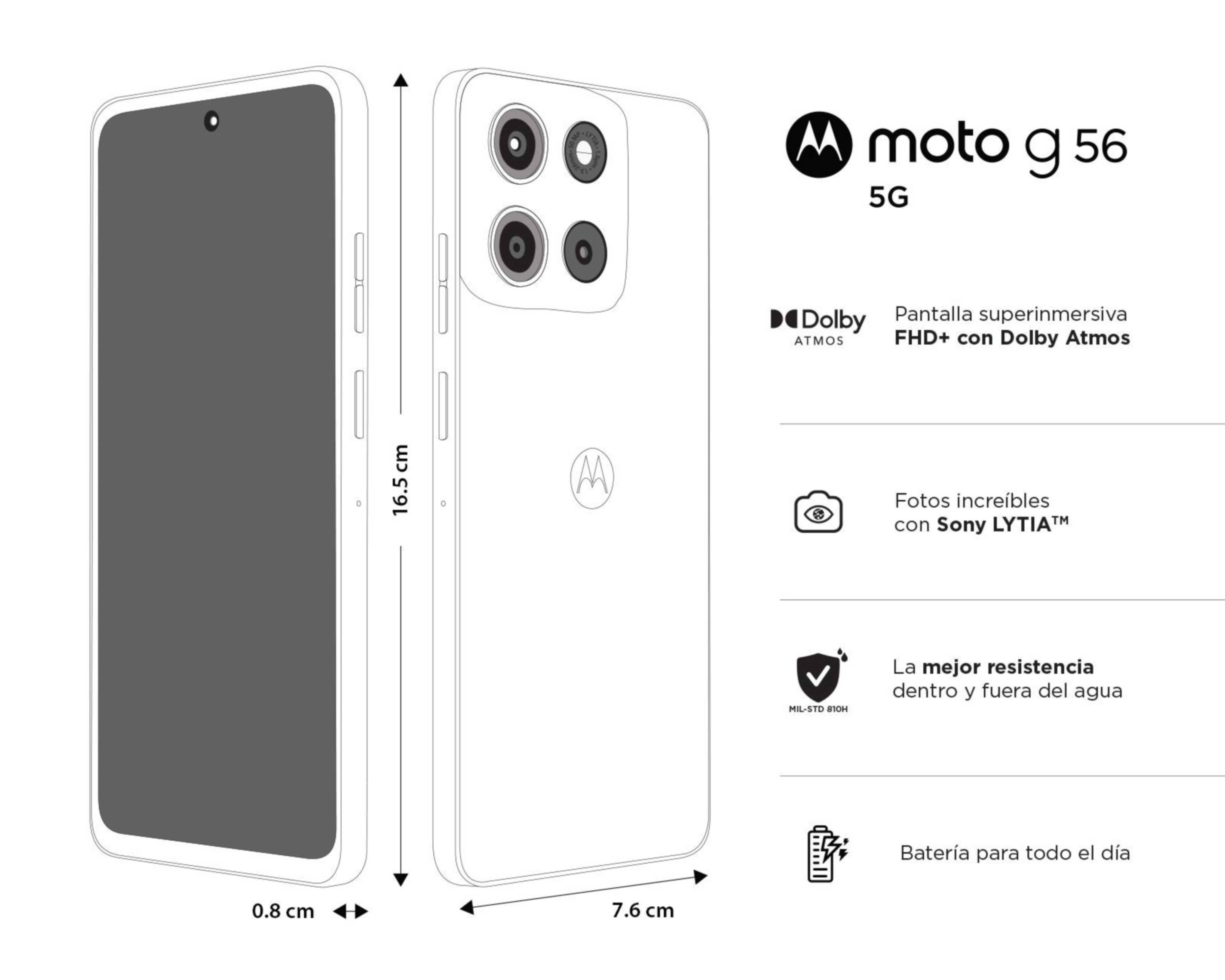 Foto 9 pulgar | Telcel Motorola G56 5G 256 GB Gris