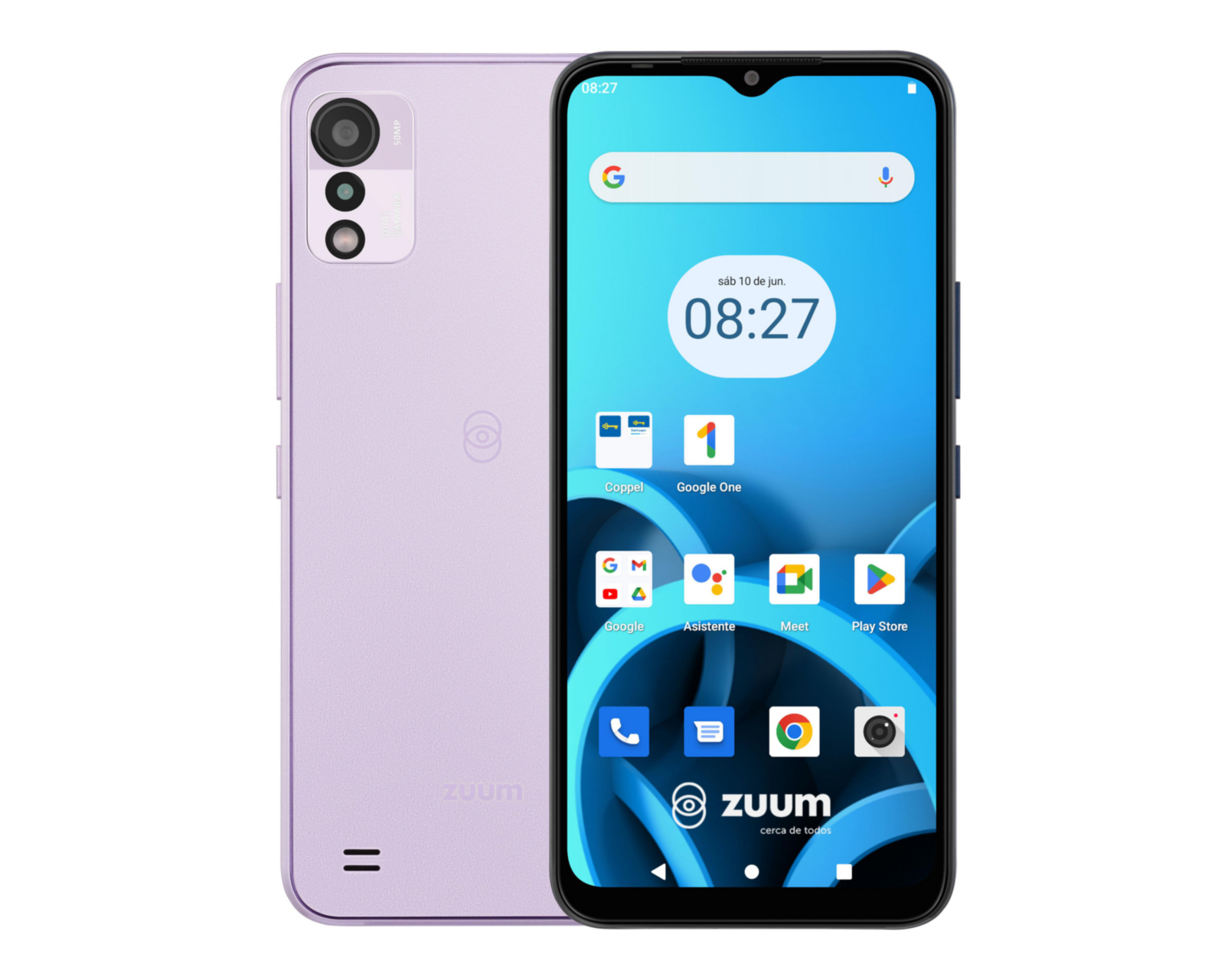 Celular Zuum Desbloqueado Stellar P6 128 GB Morado