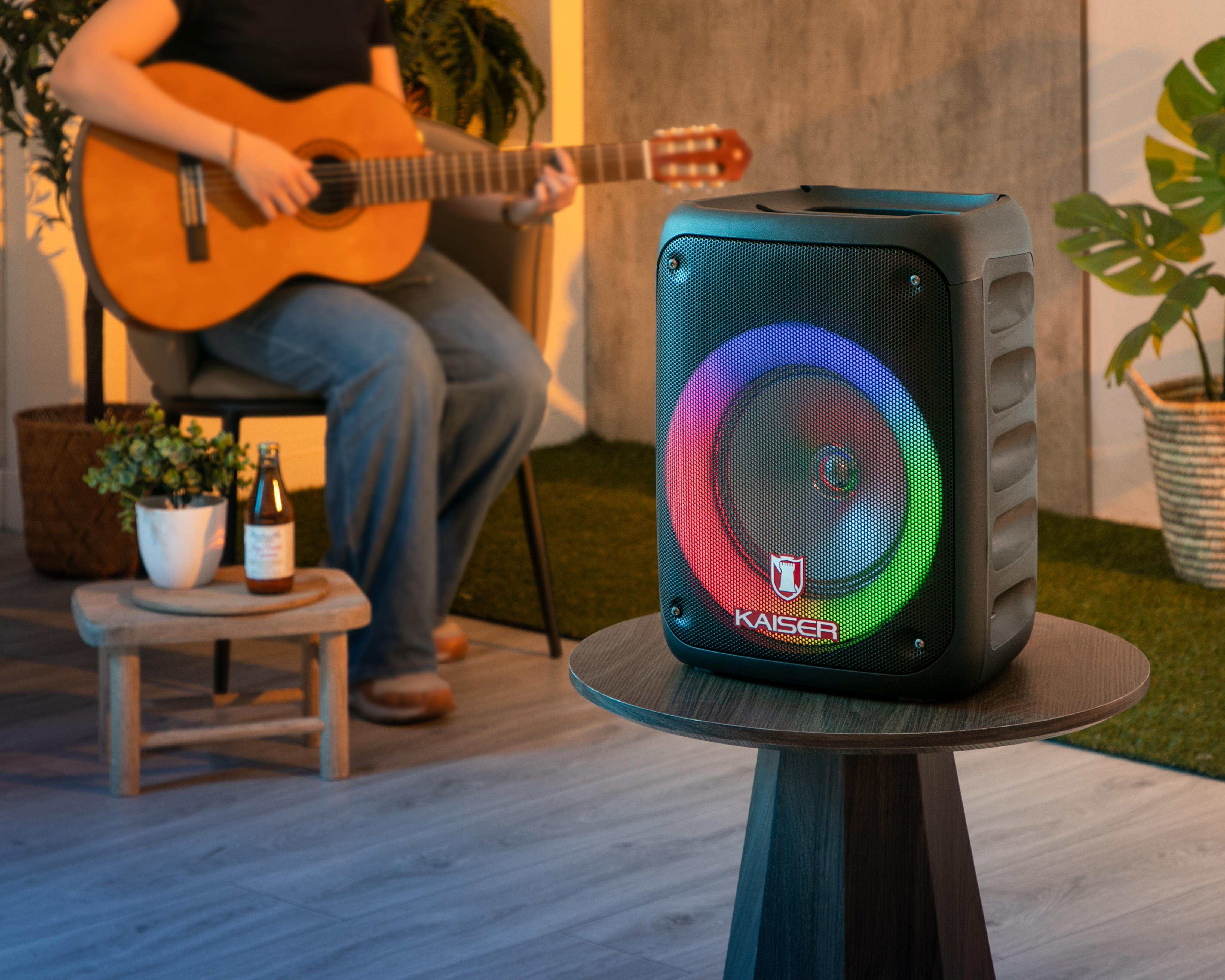 Foto 6 | Bocina Bluetooth Portátil Kaiser KSW-6008 con Luces