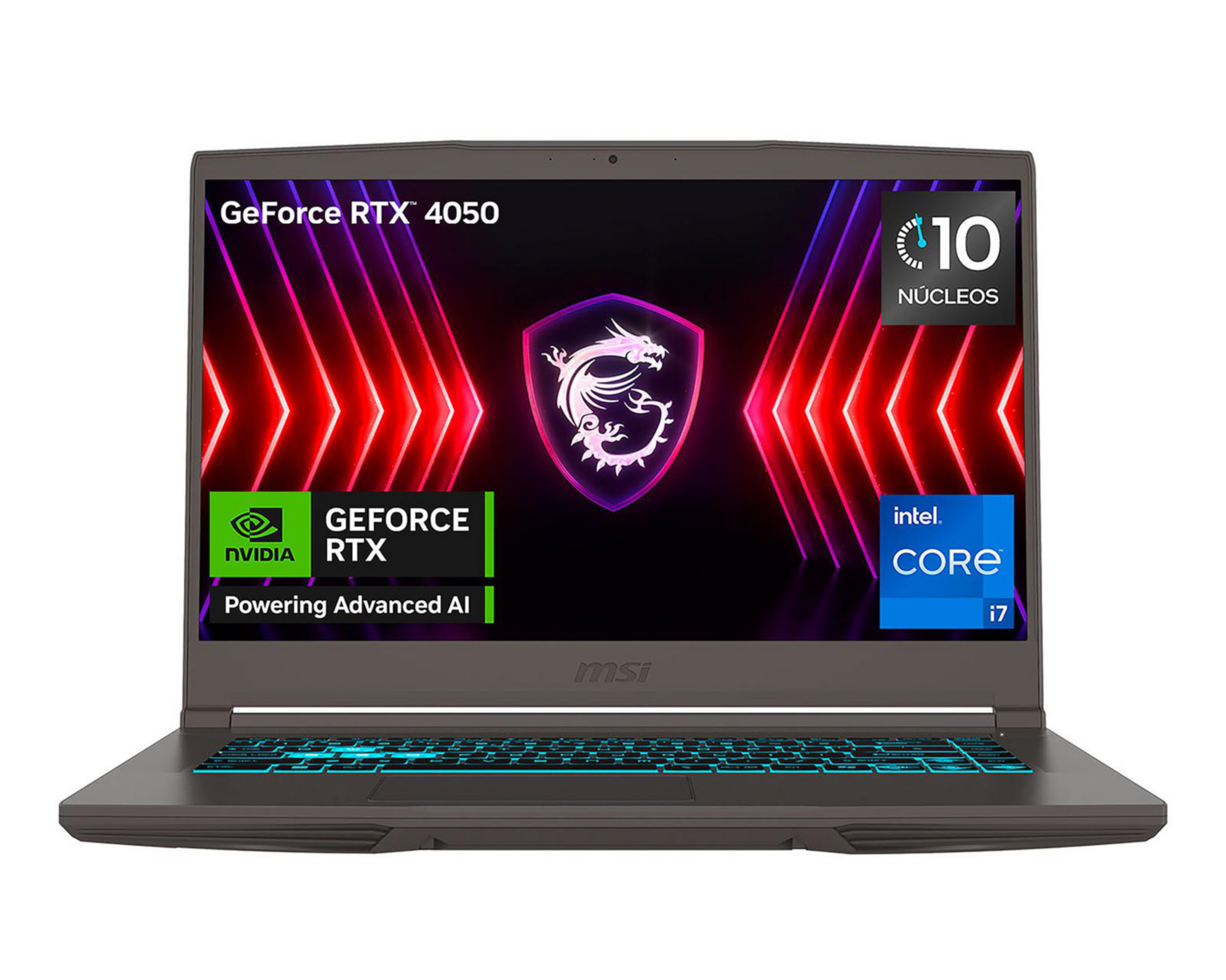Foto 2 pulgar | Laptop Gamer MSI Thin 15 15.6 Pulgadas Windows 11 Intel Core i7 Nvidia RTX 4050 16 GB RAM 512 GB SSD Gris