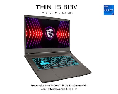 Foto 6 | Laptop Gamer MSI Thin 15 15.6 Pulgadas Windows 11 Intel Core i7 Nvidia RTX 4050 16 GB RAM 512 GB SSD Gris