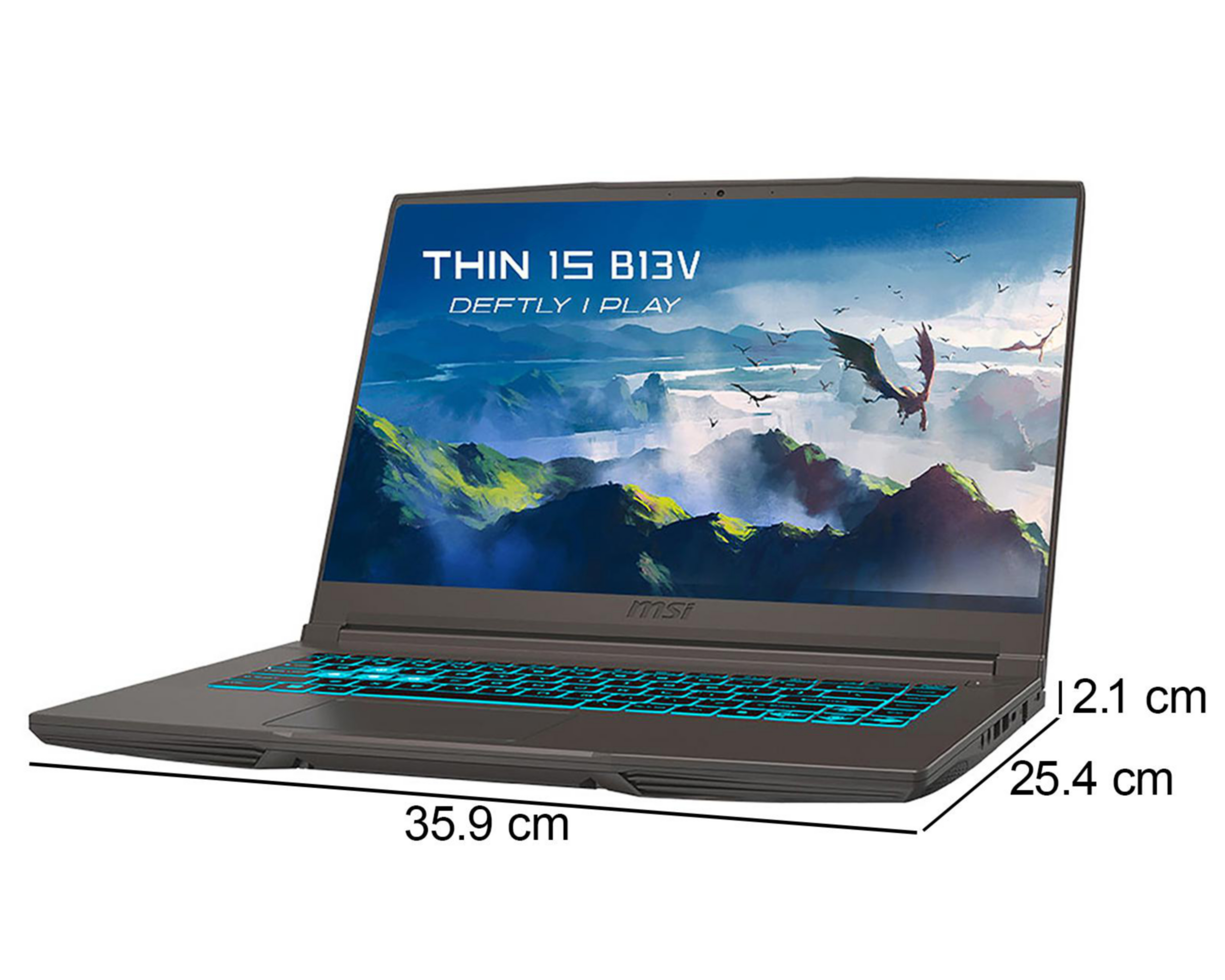 Foto 9 pulgar | Laptop Gamer MSI Thin 15 15.6 Pulgadas Windows 11 Intel Core i7 Nvidia RTX 4050 16 GB RAM 512 GB SSD Gris