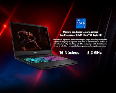 Foto 6 | Laptop Gamer MSI Katana 15 HX B14WEK-447MX 15.6 Pulgadas Intel Core i7 NVIDIA GeForce RTX 5050 16 GB RAM 512 GB SSD