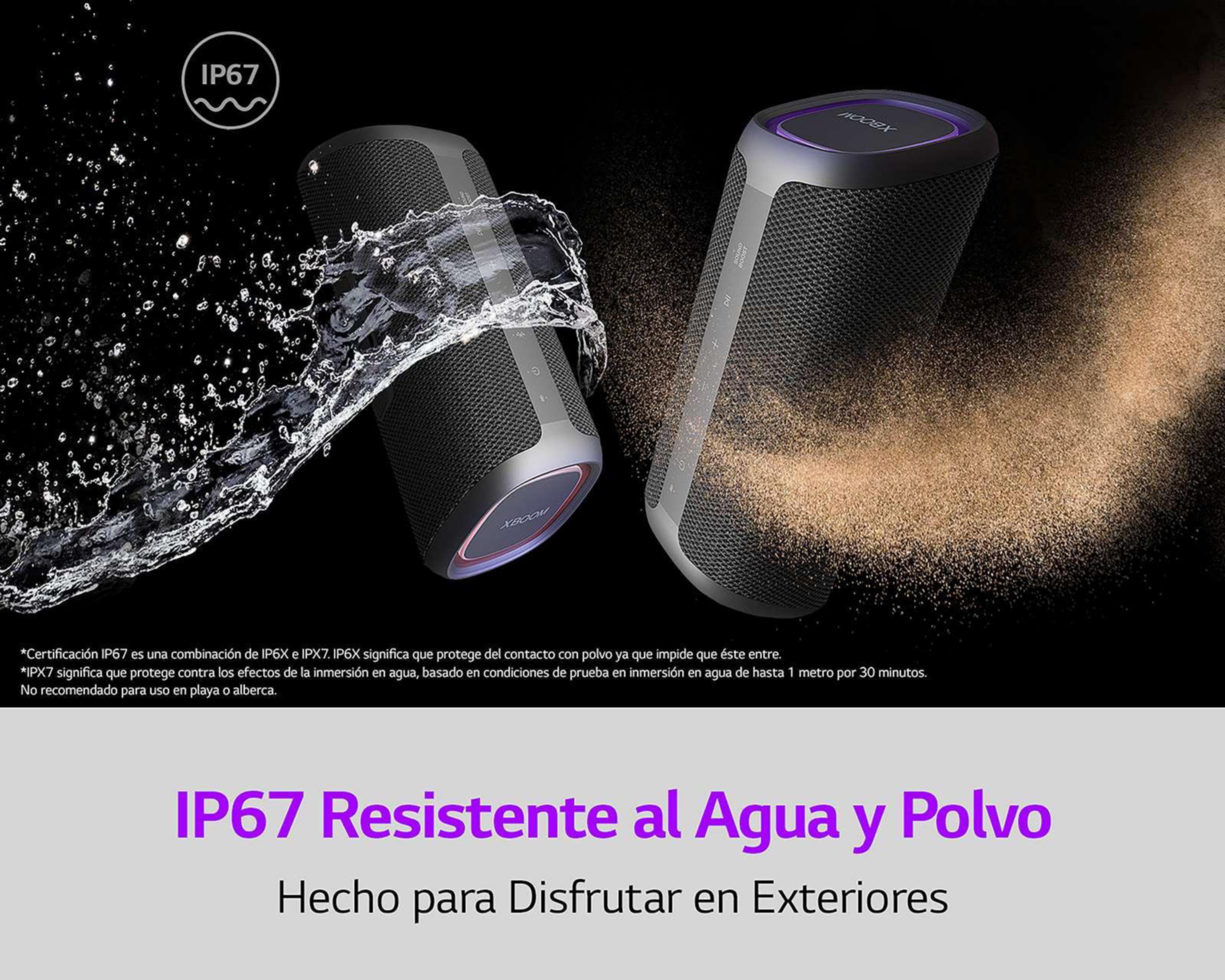 Foto 8 pulgar | Bocina Bluetooth Portátil LG XBOOM GO XG5 20 W Resistente al Agua