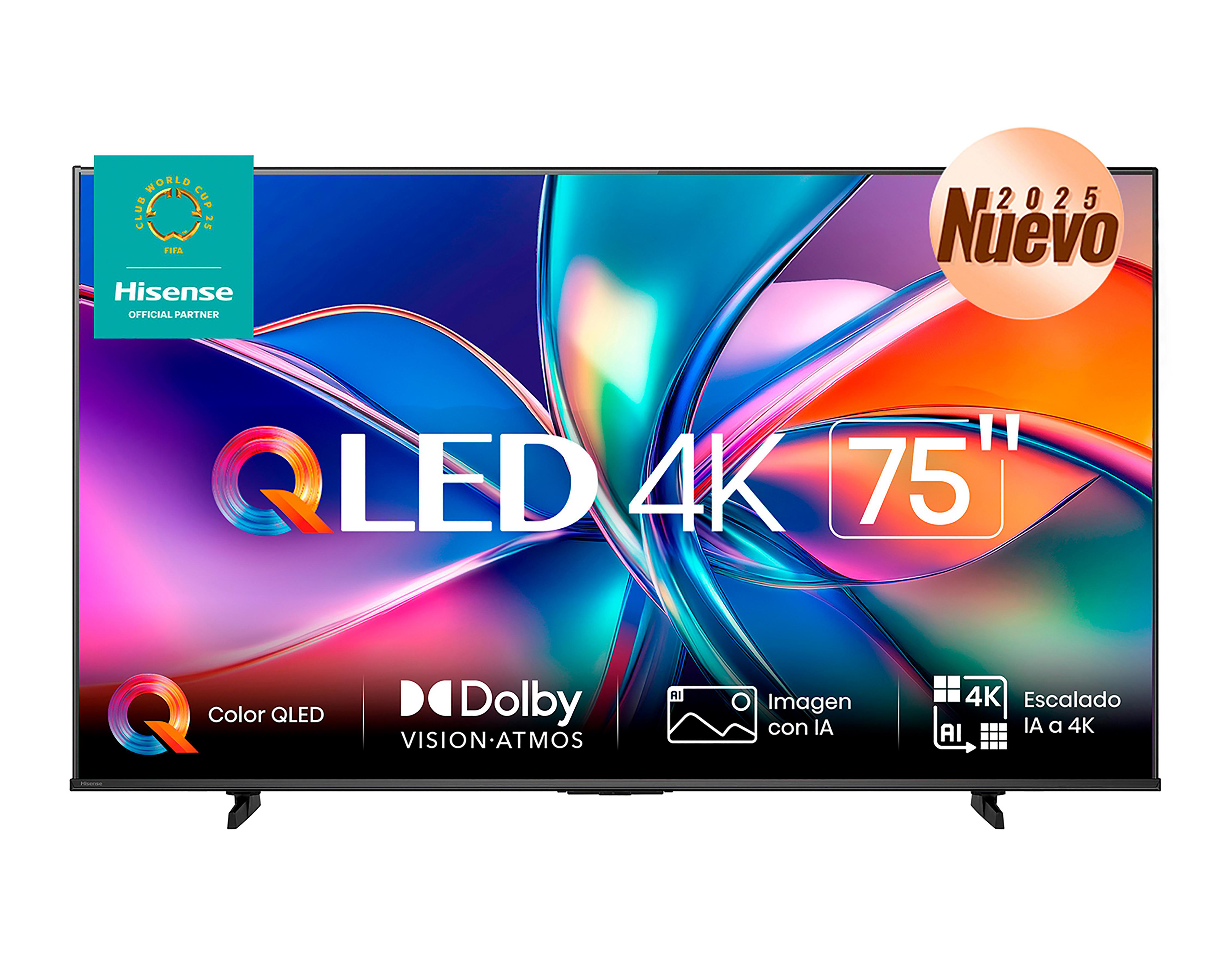 Foto 2 pulgar | Pantalla Smart TV Hisense QLED 75 Pulgadas 4K 75QD6QV