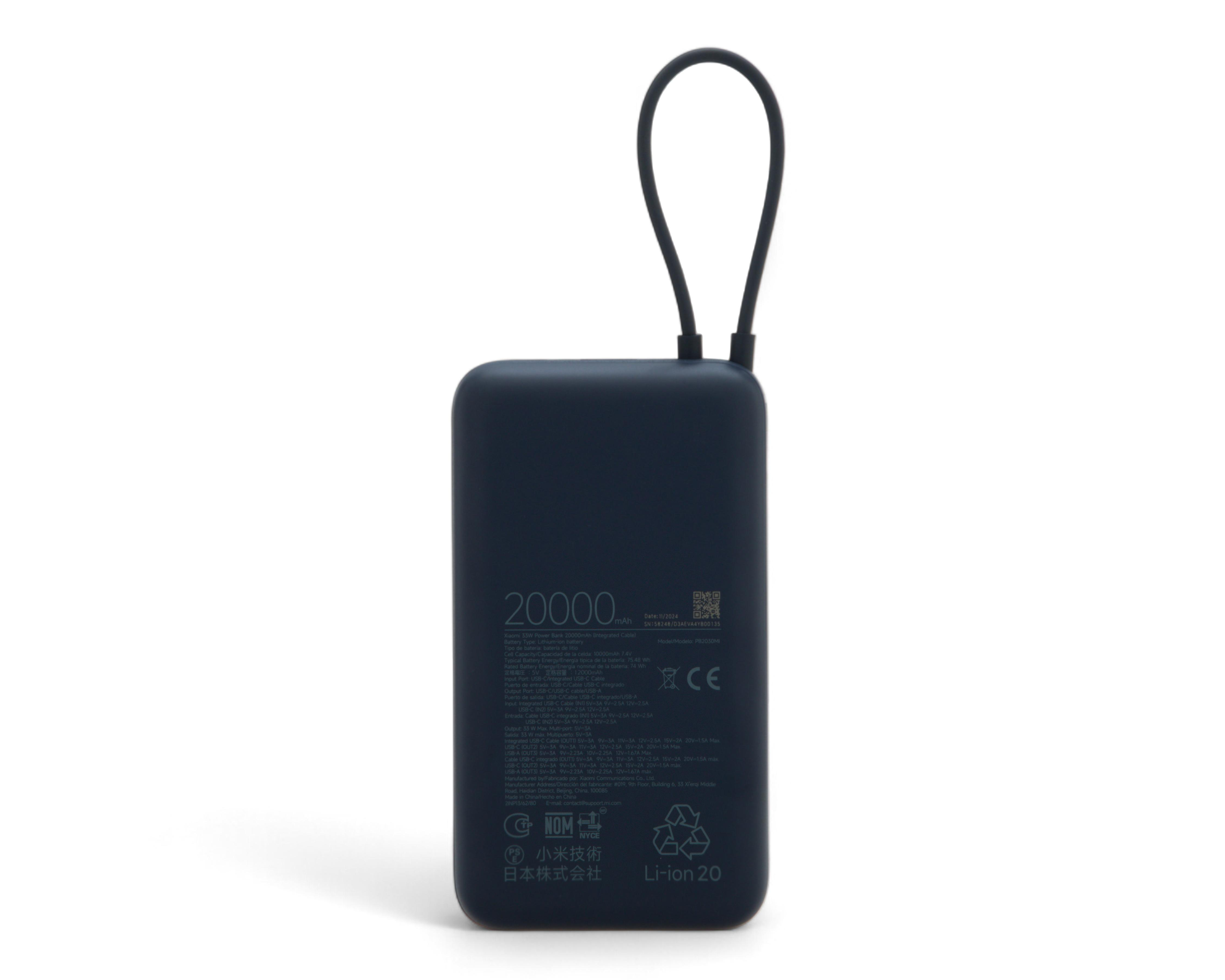 Foto 3 | Batería Portátil Xiaomi 20000 mAh