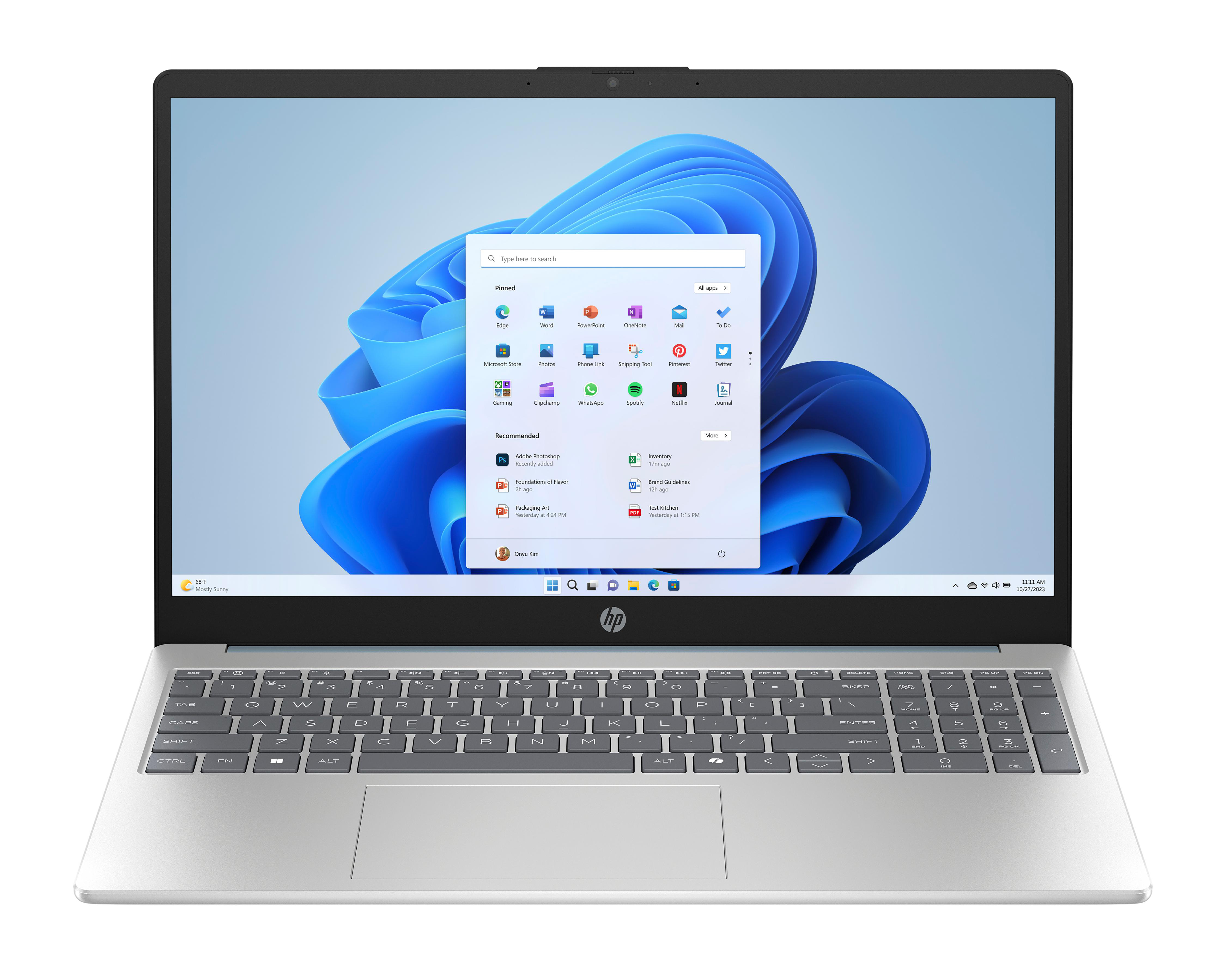 Foto 2 pulgar | Laptop HP 15-FC0253LA 15.6 Pulgadas Windows 11 AMD Ryzen 5 16 GB RAM 512 GB SSD Azul