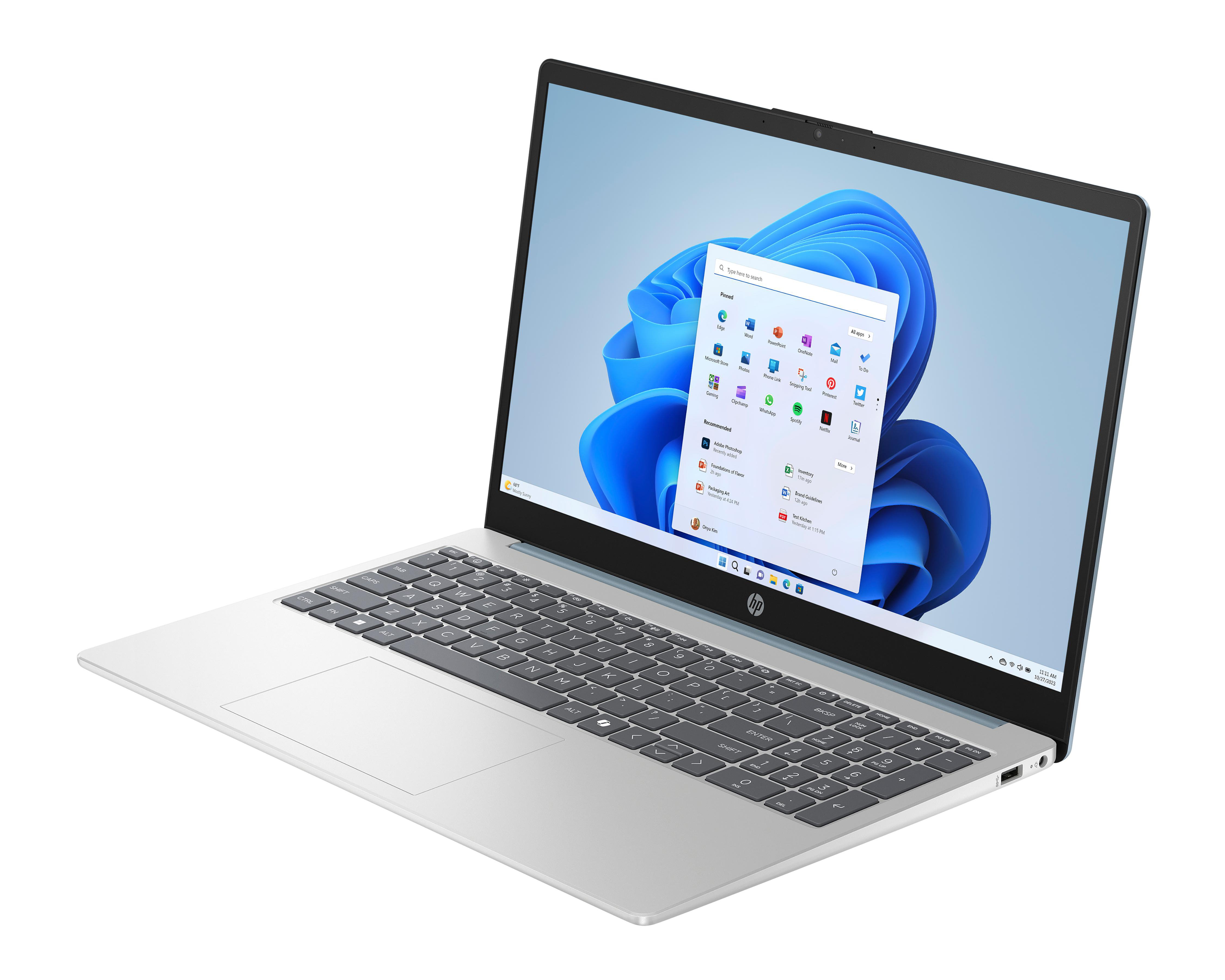 Foto 3 pulgar | Laptop HP 15-FC0253LA 15.6 Pulgadas Windows 11 AMD Ryzen 5 16 GB RAM 512 GB SSD Azul