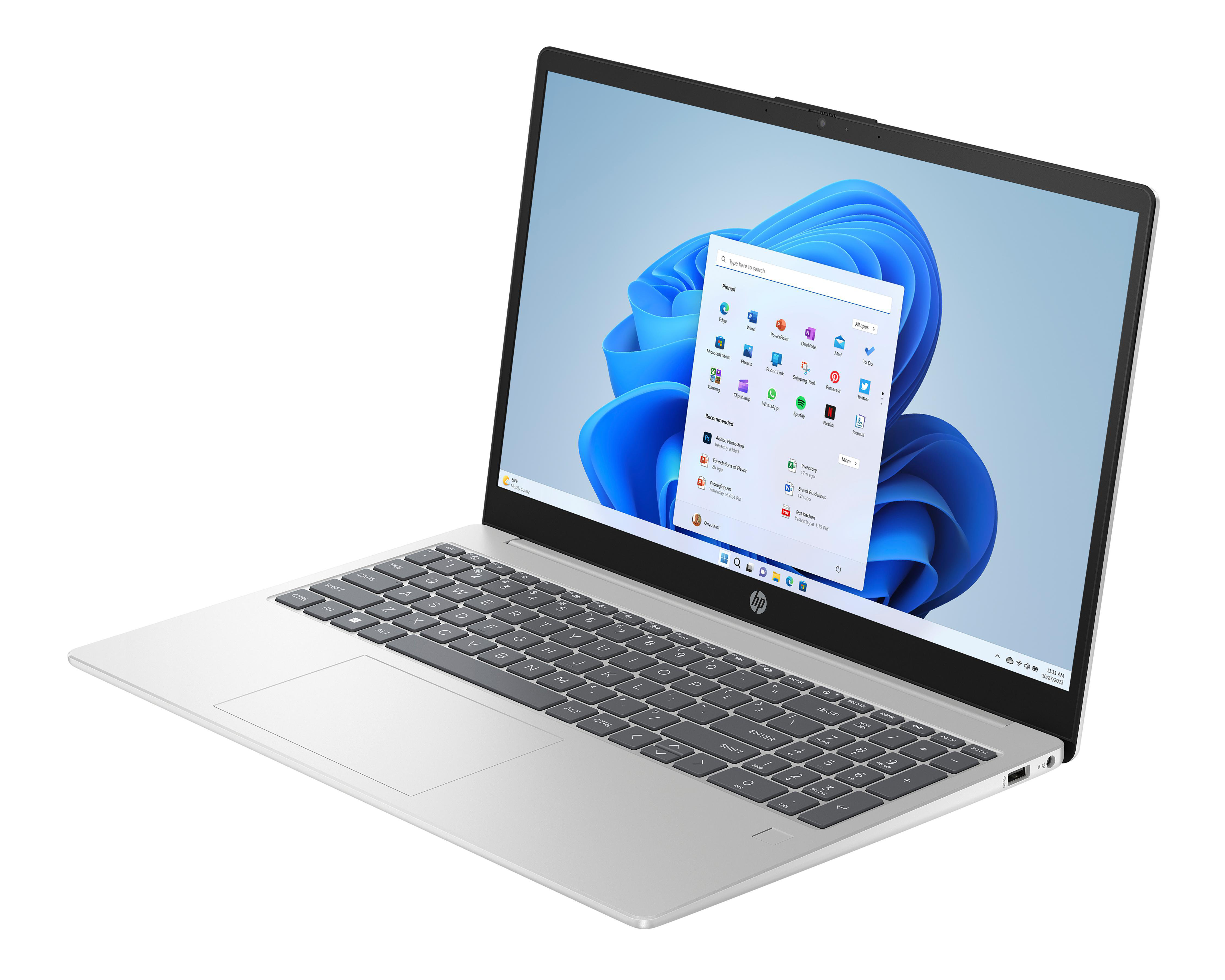 Foto 3 pulgar | Laptop HP 15-FC0276LA 15.6 Pulgadas Windows 11 Home AMD Ryzen 7 16 GB RAM 1 TB SSD Plateada
