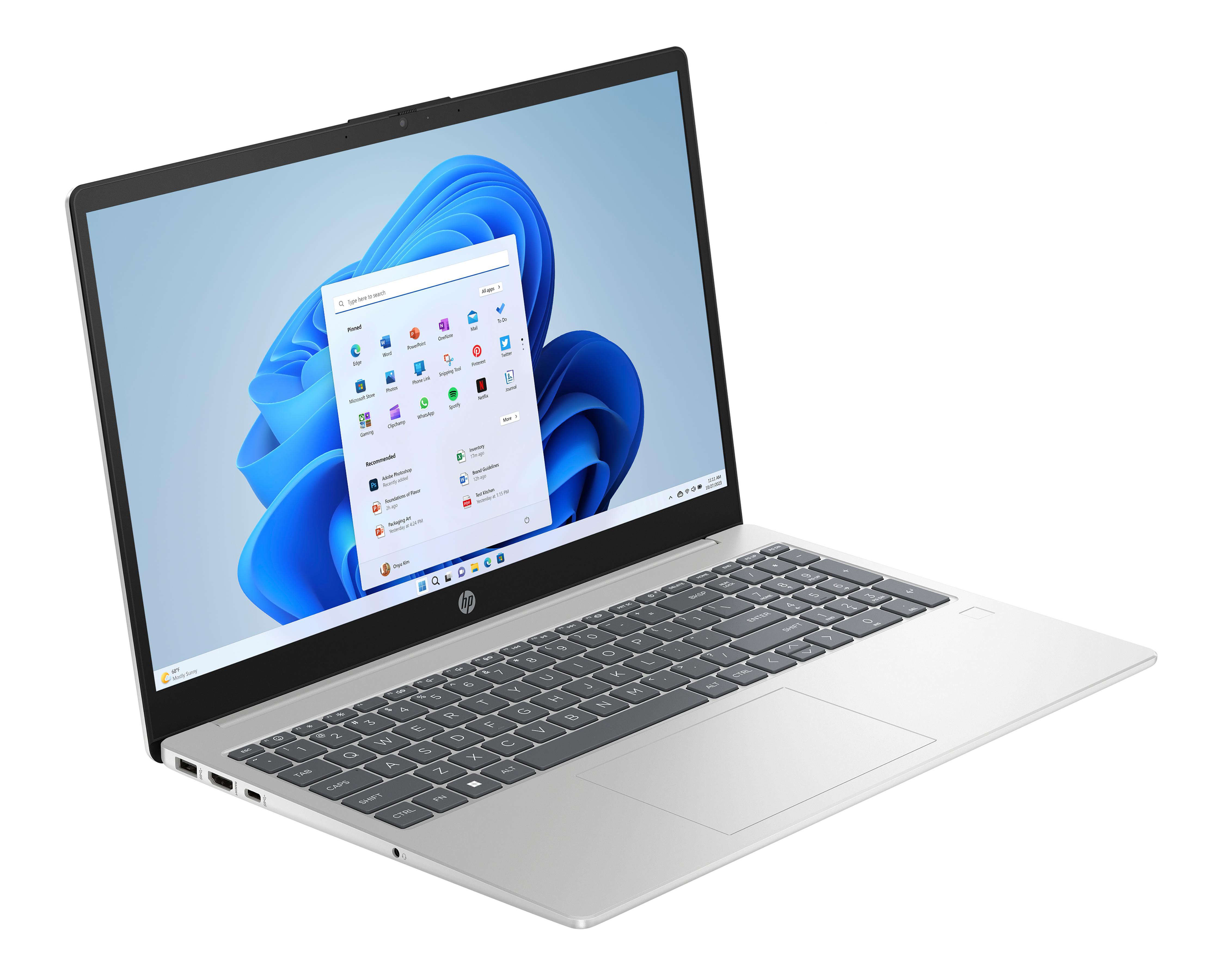 Foto 5 pulgar | Laptop HP 15-FC0276LA 15.6 Pulgadas Windows 11 Home AMD Ryzen 7 16 GB RAM 1 TB SSD Plateada