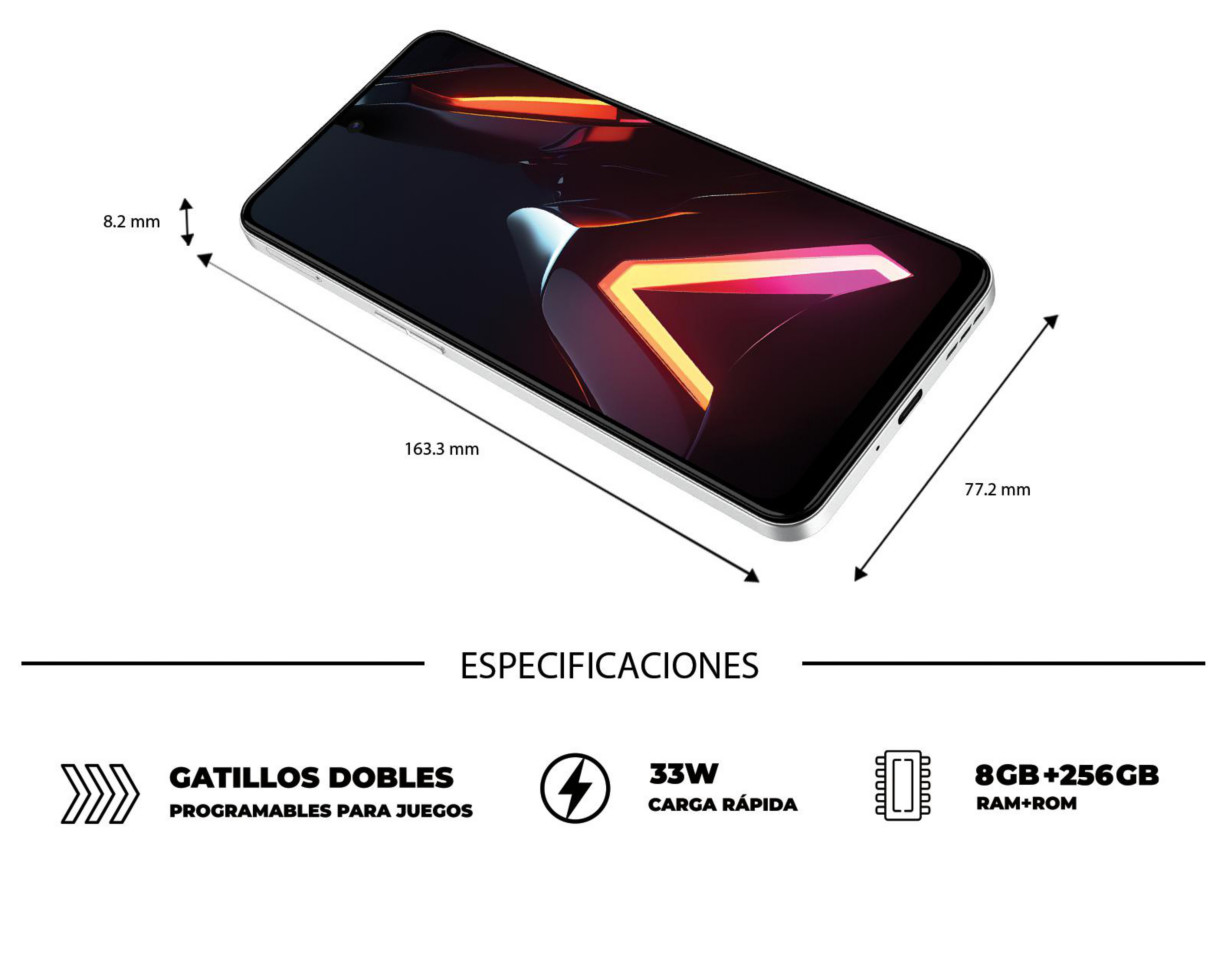 Foto 10 pulgar | Telcel Nubia Neo 3 5G 256 GB Plata