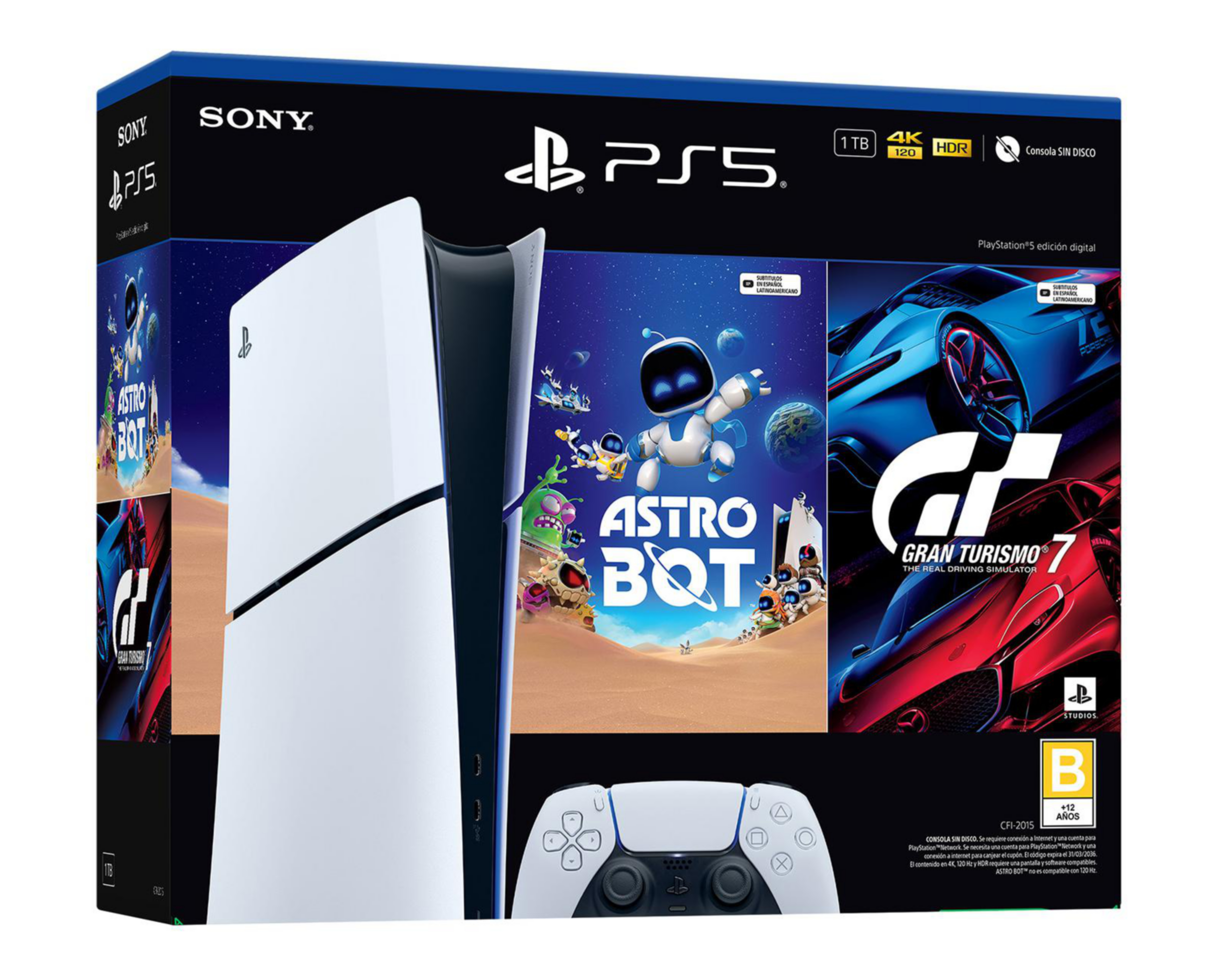 Foto 2 pulgar | Consola Playstation 5 1 TB Astro Bot/Gran Turismo 7