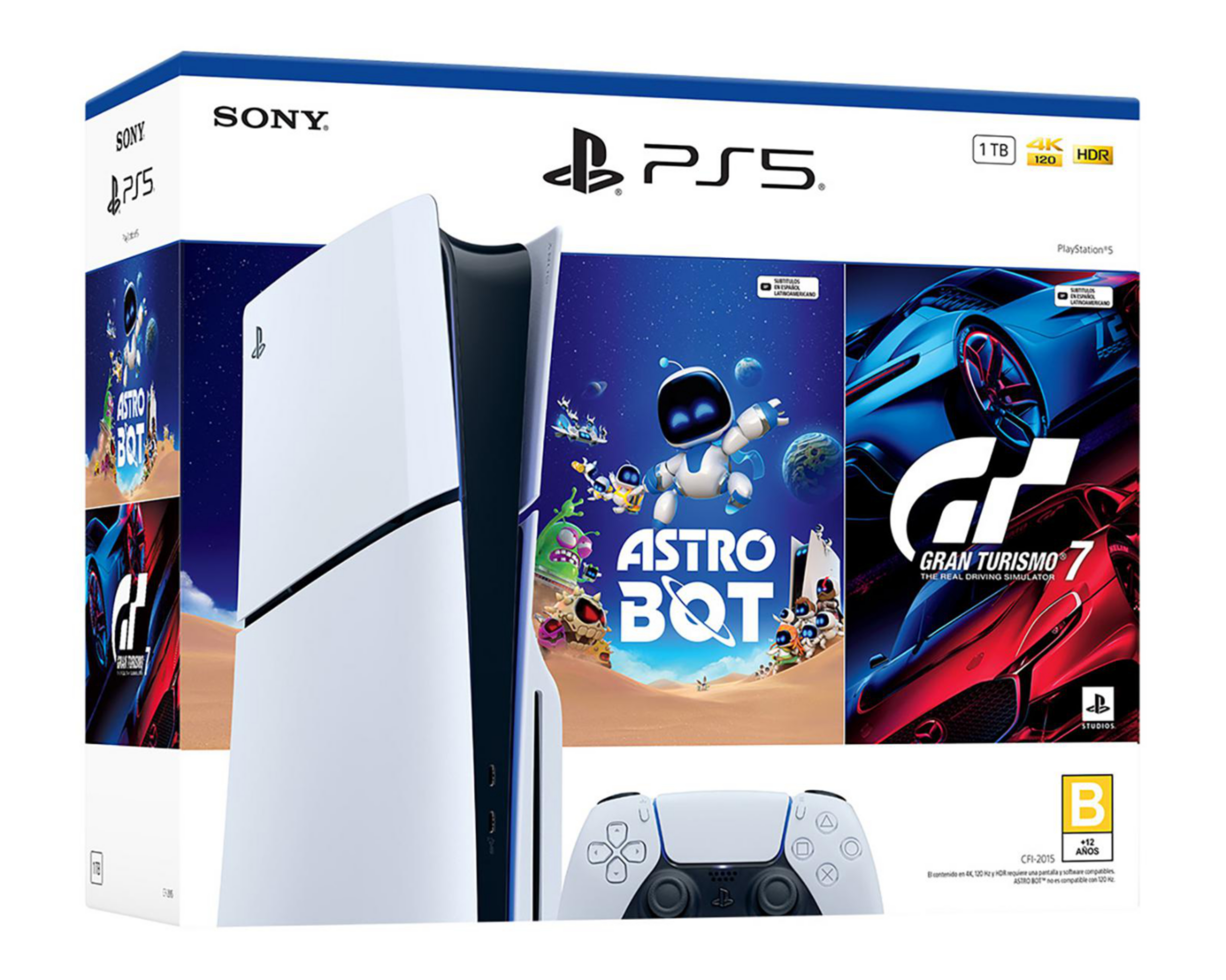 Consola PlayStation 5 de 1 TB Astro Bot y Gran Turismo 7 $16,399
