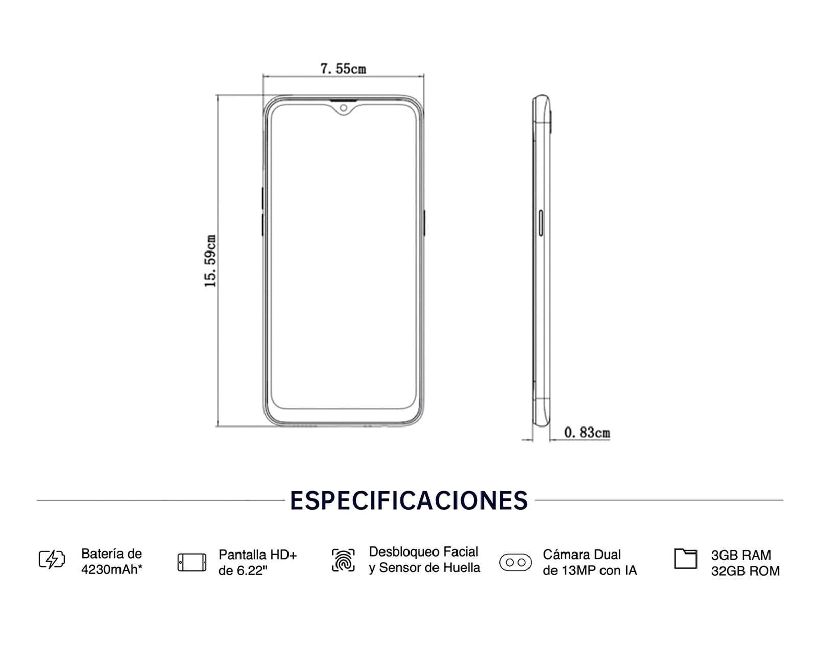 Foto 8 | Celular OPPO Desbloqueado A12 32 GB Negro