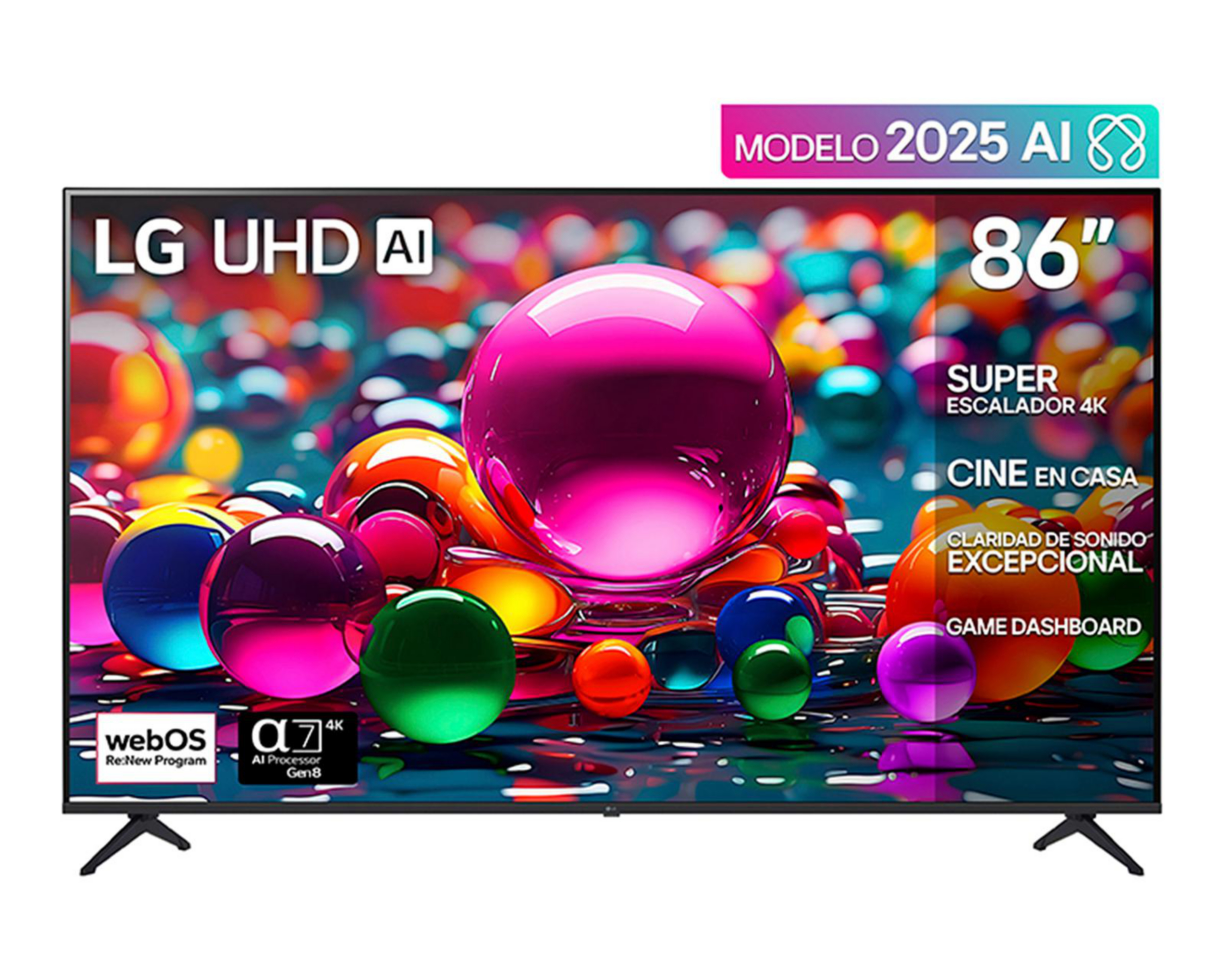 Foto 2 pulgar | Pantalla Smart TV LG AI 86 Pulgadas UHD 86UA7500