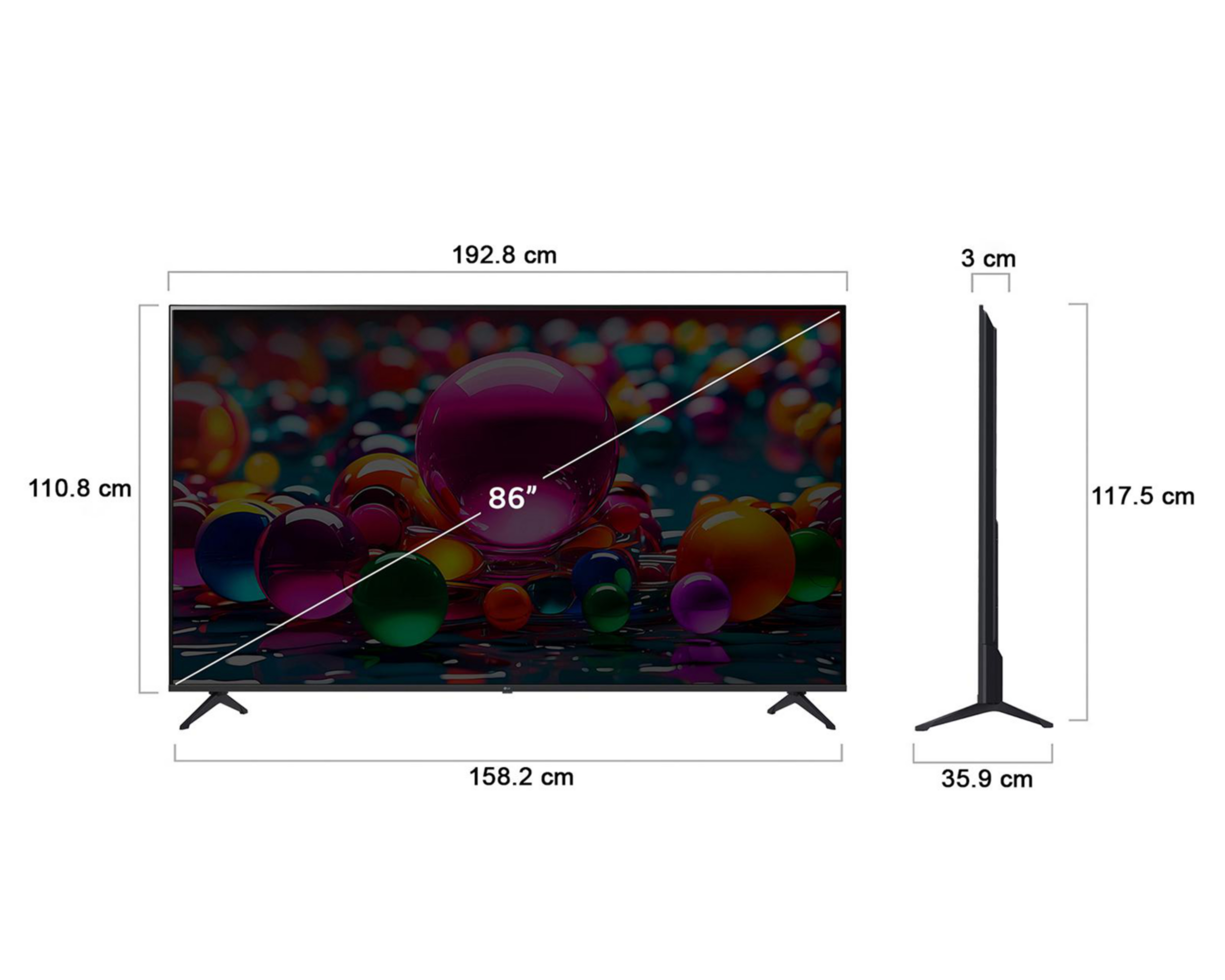 Foto 11 pulgar | Pantalla Smart TV LG AI 86 Pulgadas UHD 86UA7500
