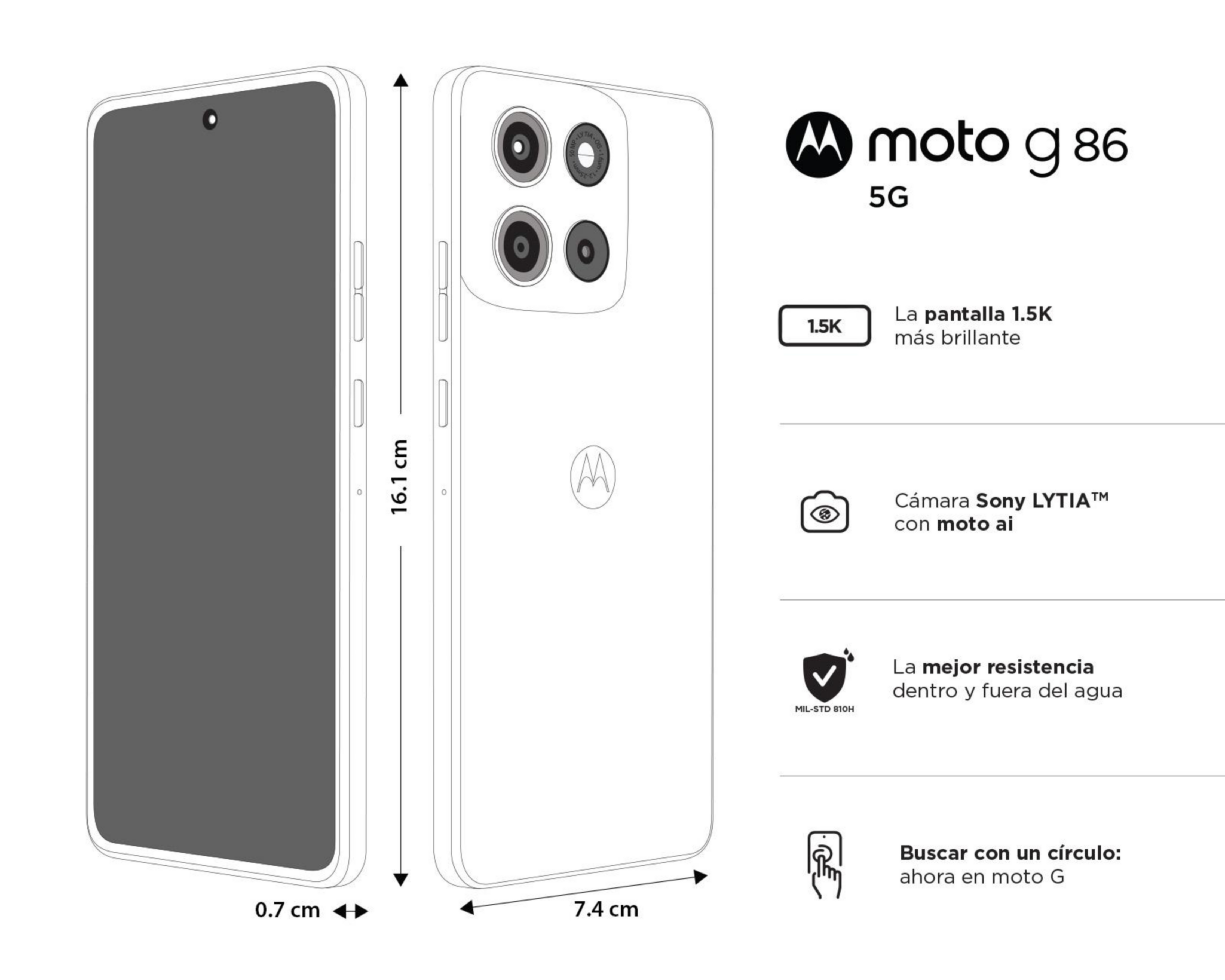 Foto 11 pulgar | Celular Motorola Moto G86 256 GB Lila