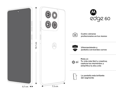 Foto 10 | Celular Motorola Edge 60 Liberado 512 GB Verde