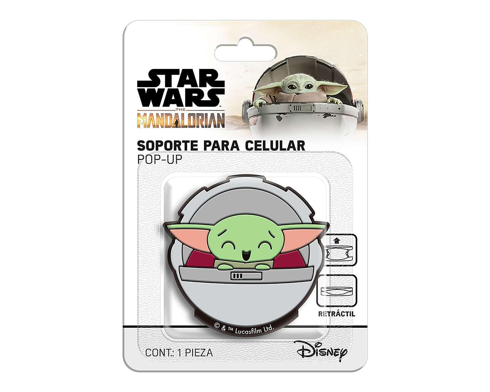 Foto 2 | Soporte Adherible Mandalorian Verde para Celular