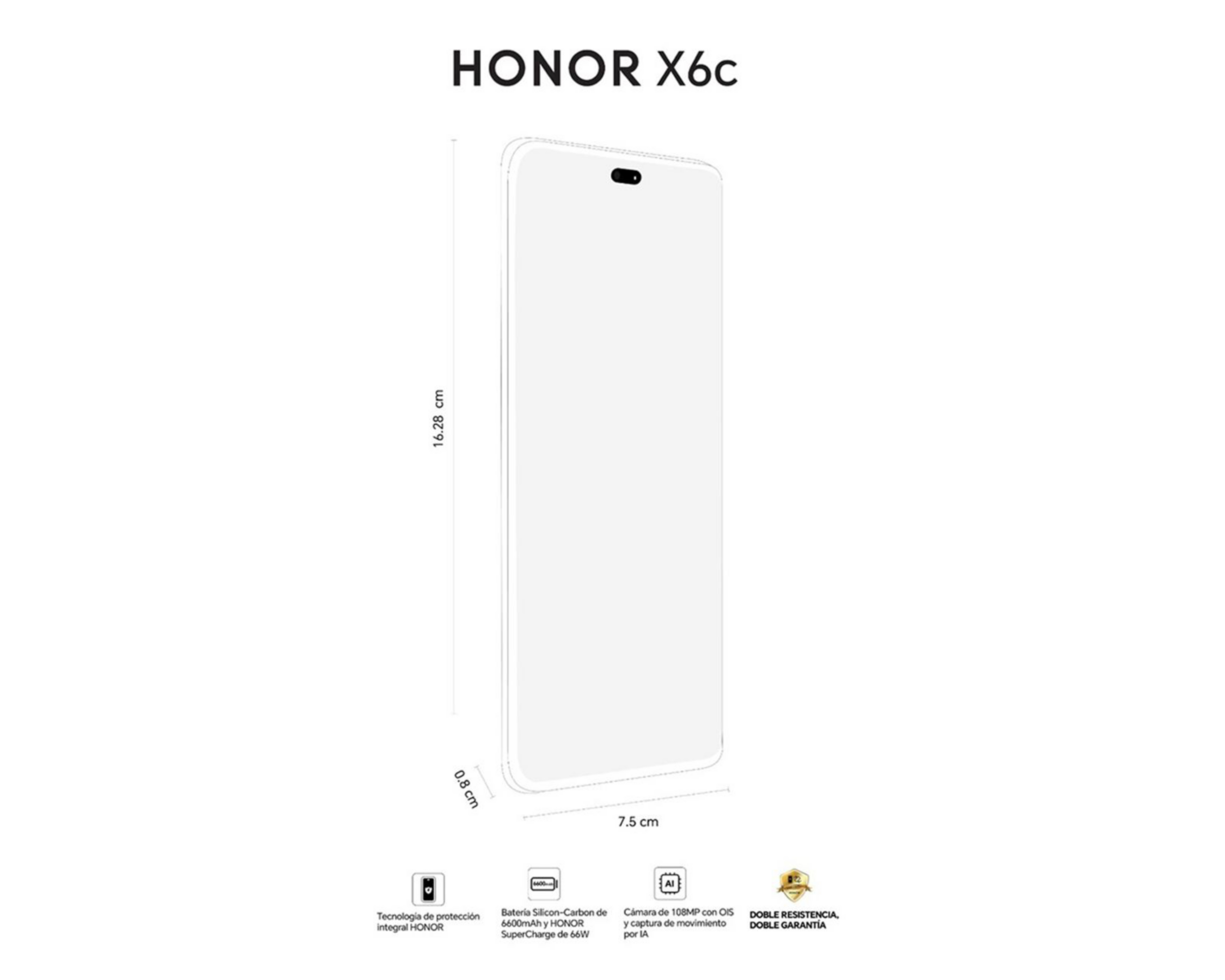 Foto 6 | Movistar Honor X6C 256 GB Azul + Bocina