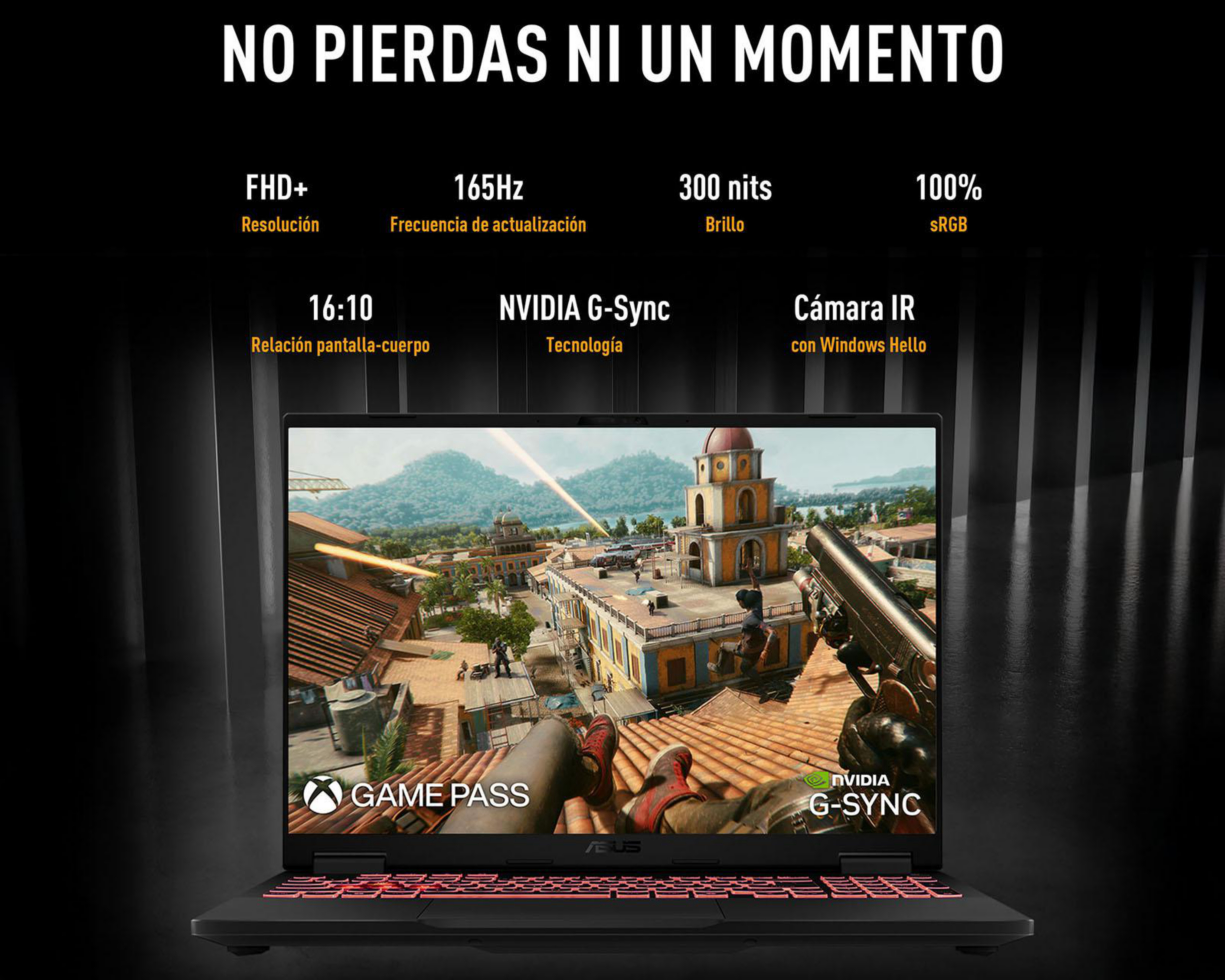 Foto 8 pulgar | Laptop Gamer Asus TUF Gaming A16 16 Pulgadas Nvidia rtx 5050 16 GB RAM 512 GB SSD Negra