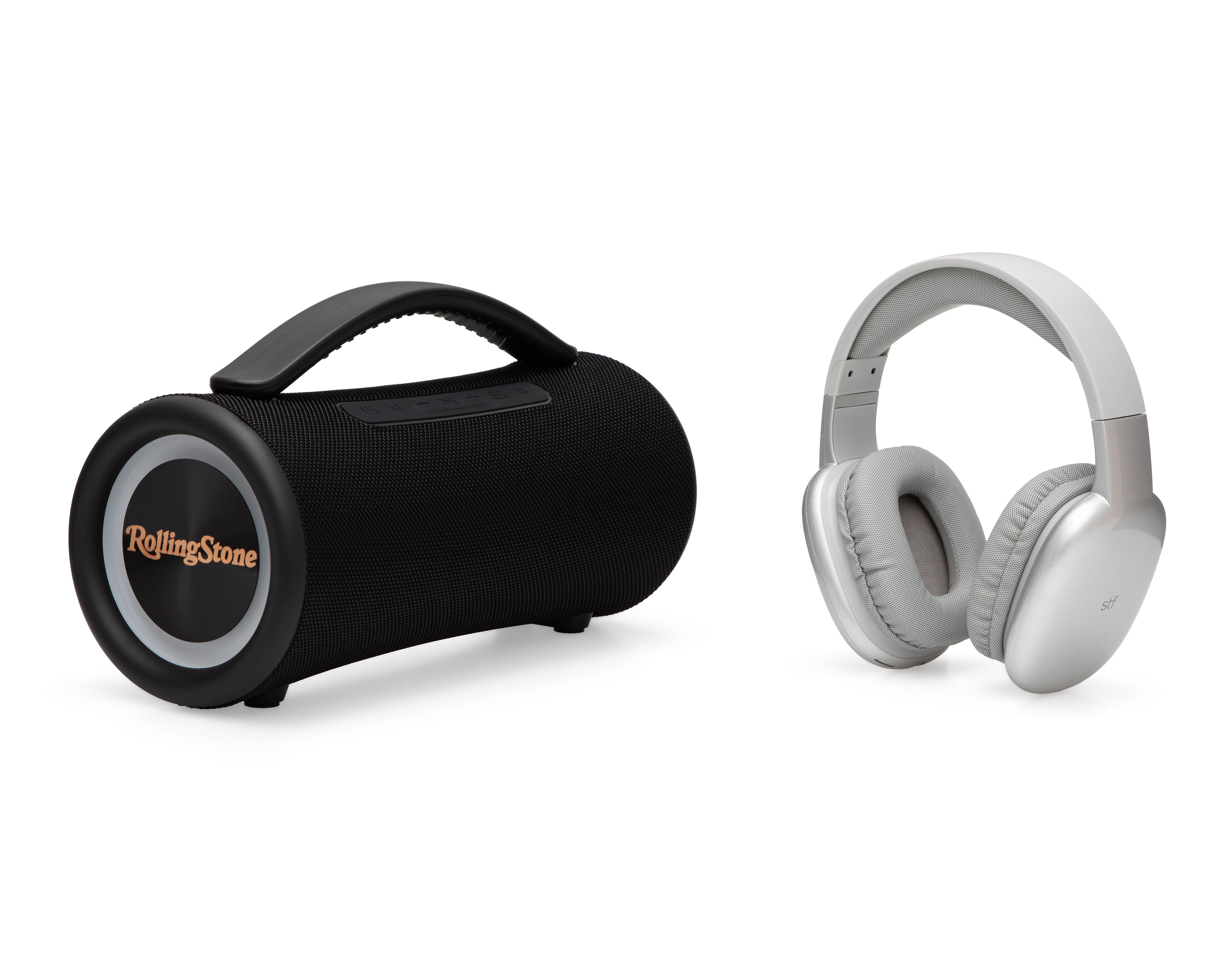 Bocina Bluetooth STF Aurum + Rolling Stone 40 W con Audífonos