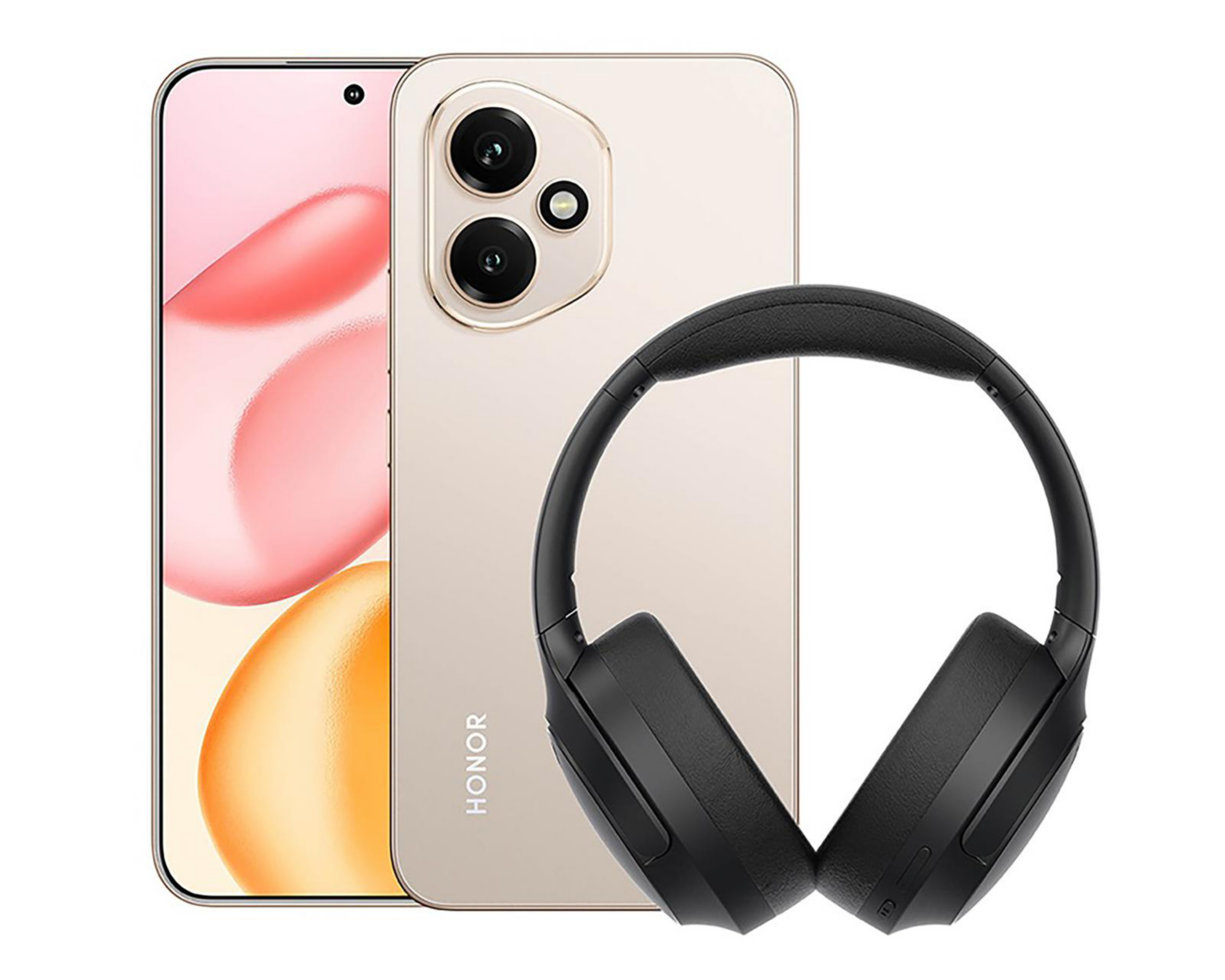 Foto 2 pulgar | Movistar Honor 400 512 GB Dorado + Audífonos