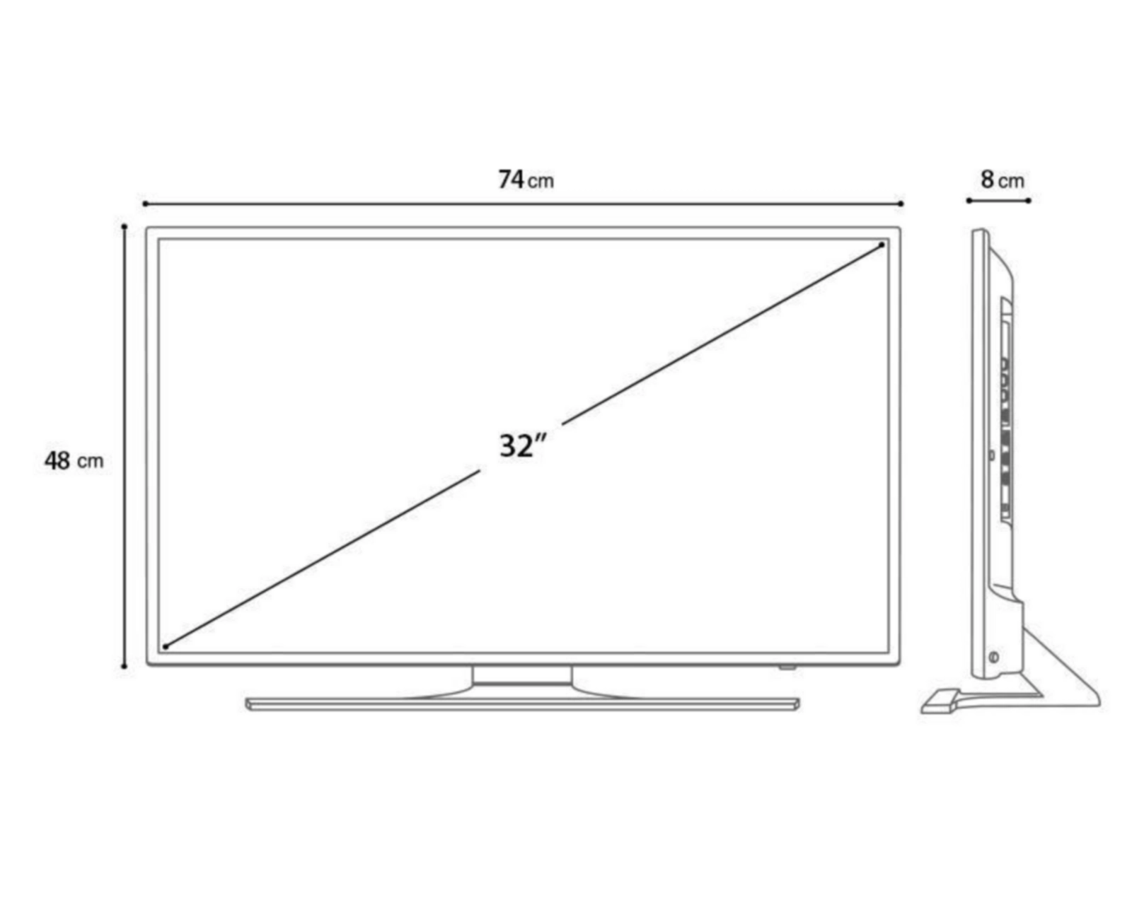 Foto 8 pulgar | Pantalla LED EVL 32" HD 32EVLB