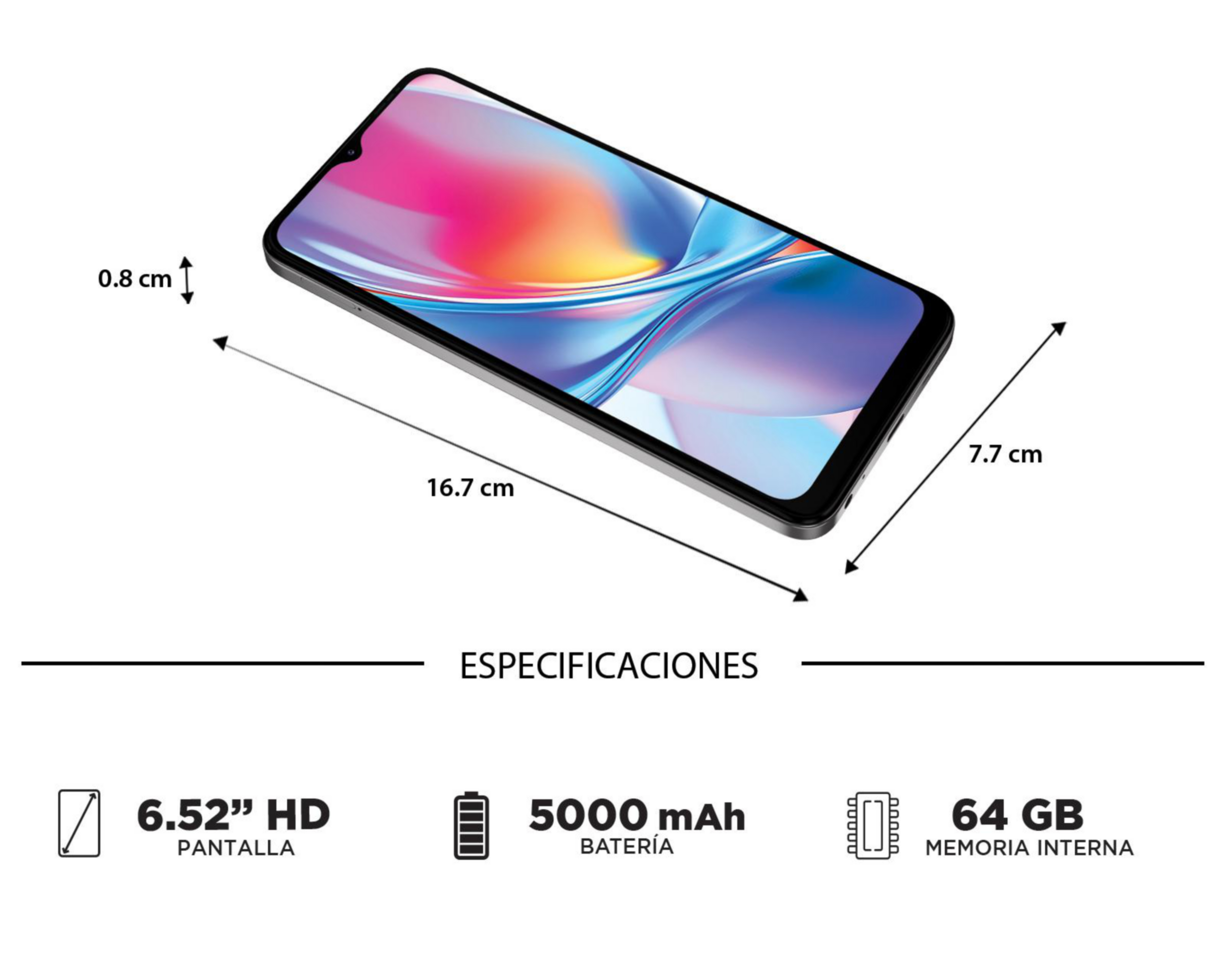Foto 8 | Telcel ZTE Blade A35e 64 GB Gris