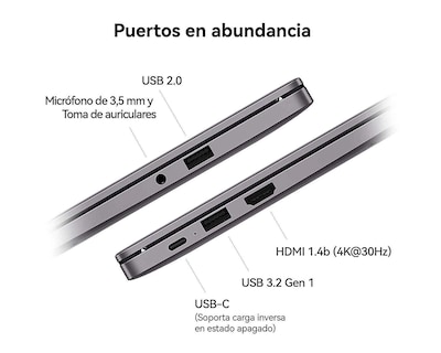 Foto 5 | Laptop Huawei Matebook D14 14'' Windows 11 Home Intel Core i5 16 GB RAM 512 GB SSD Plata
