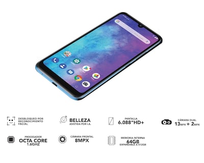 Foto 7 | Celular ZTE Desbloqueado Blade A5 2020 64 GB Azul