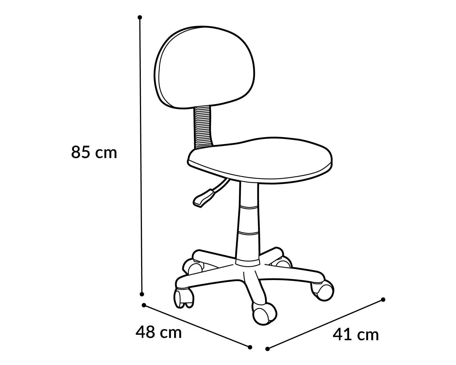 Foto 5 | Silla de Oficina Ultra Negra