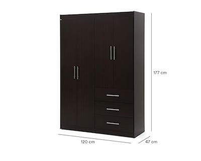 Foto 7 | Ropero Mobi Biko Chocolate 121 cm