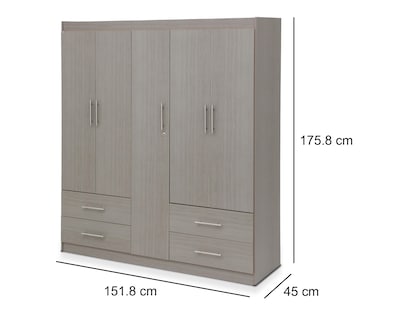 Foto 8 | Ropero Mobi Firenze Fresno 152 cm
