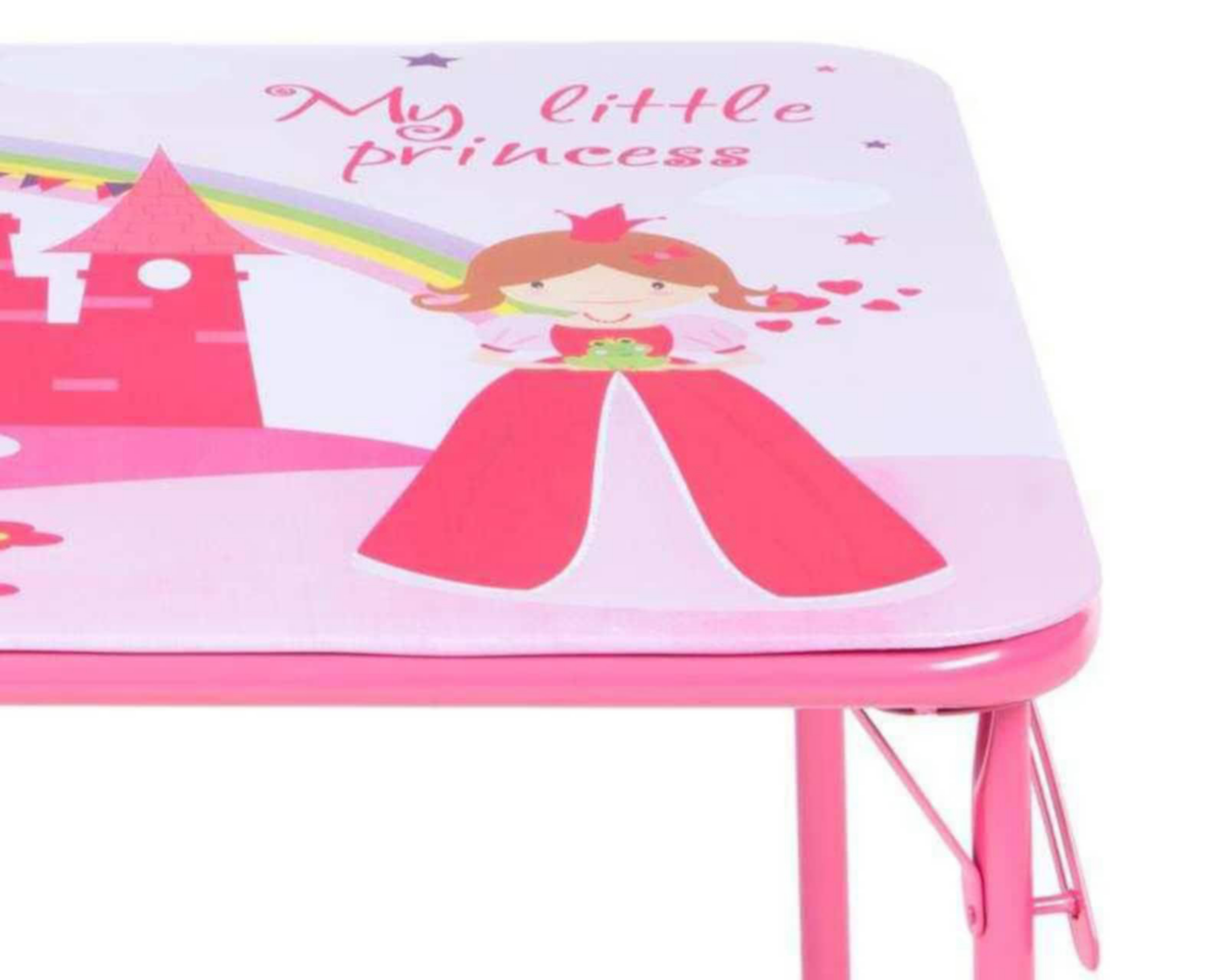 Foto 5 pulgar | Mesa Infantil Baby Colors Princess Rosa