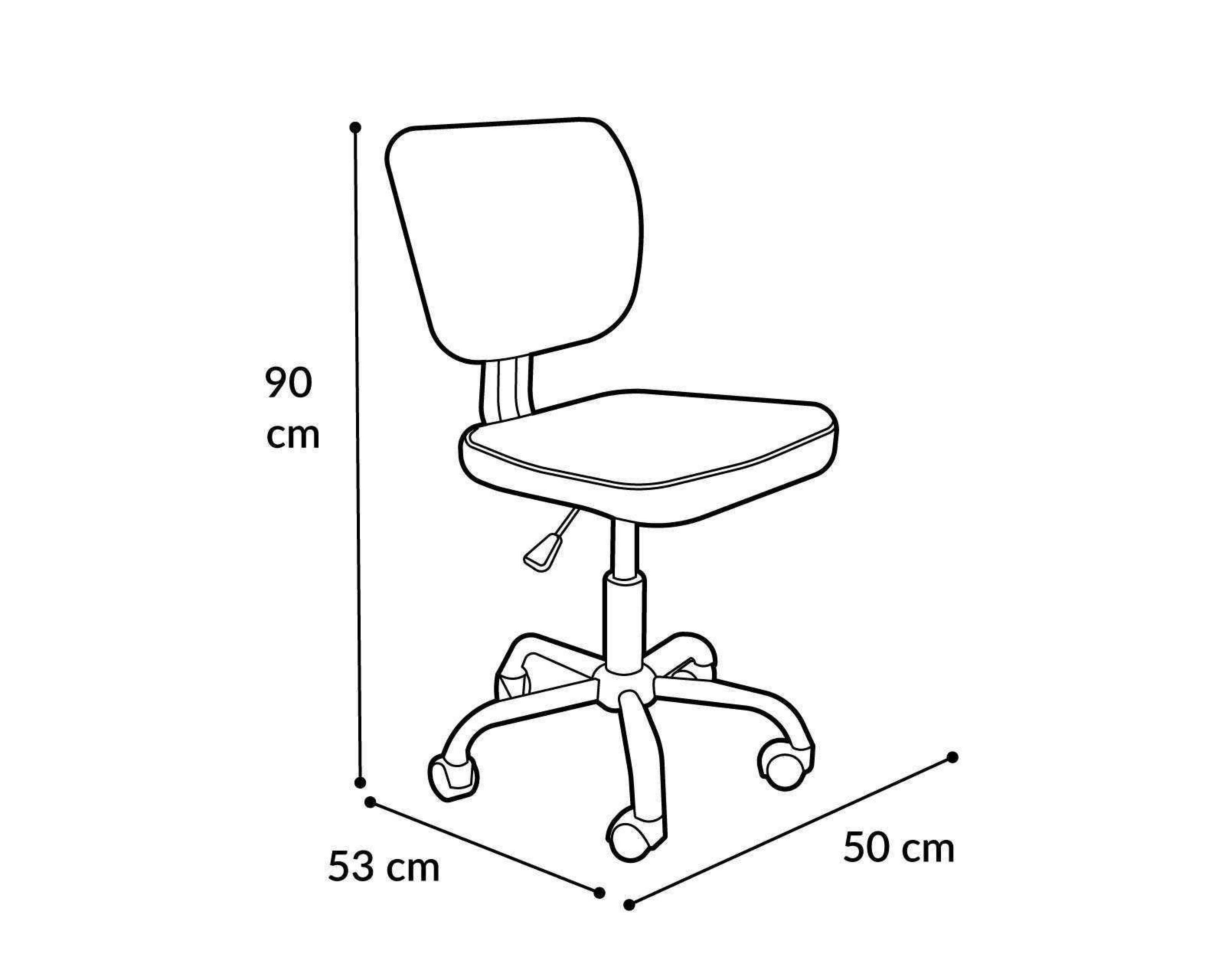 Foto 7 pulgar | Silla de Oficina Cydonia Negra