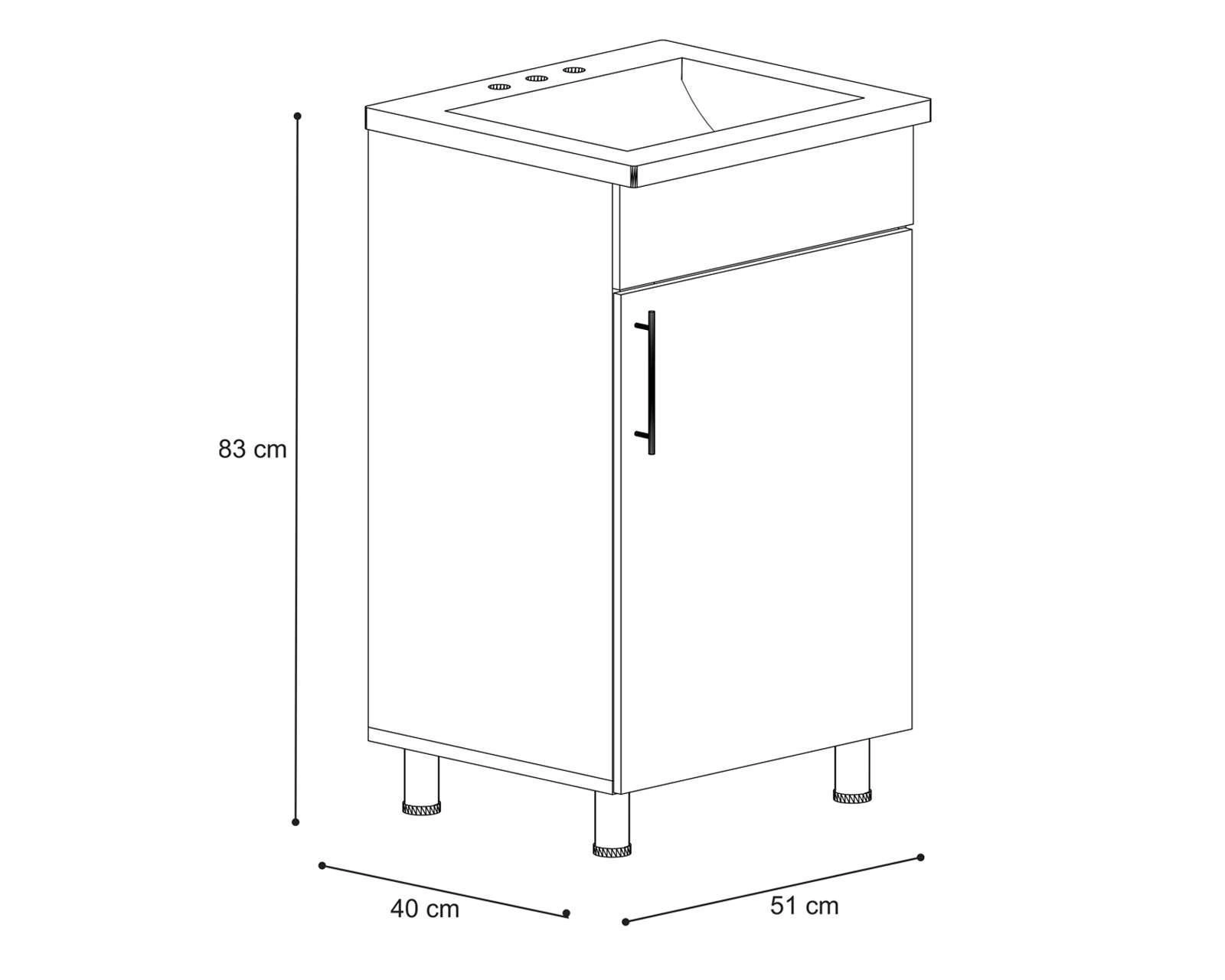 Foto 5 | Mueble para Baño Mobi Newport Chocolate