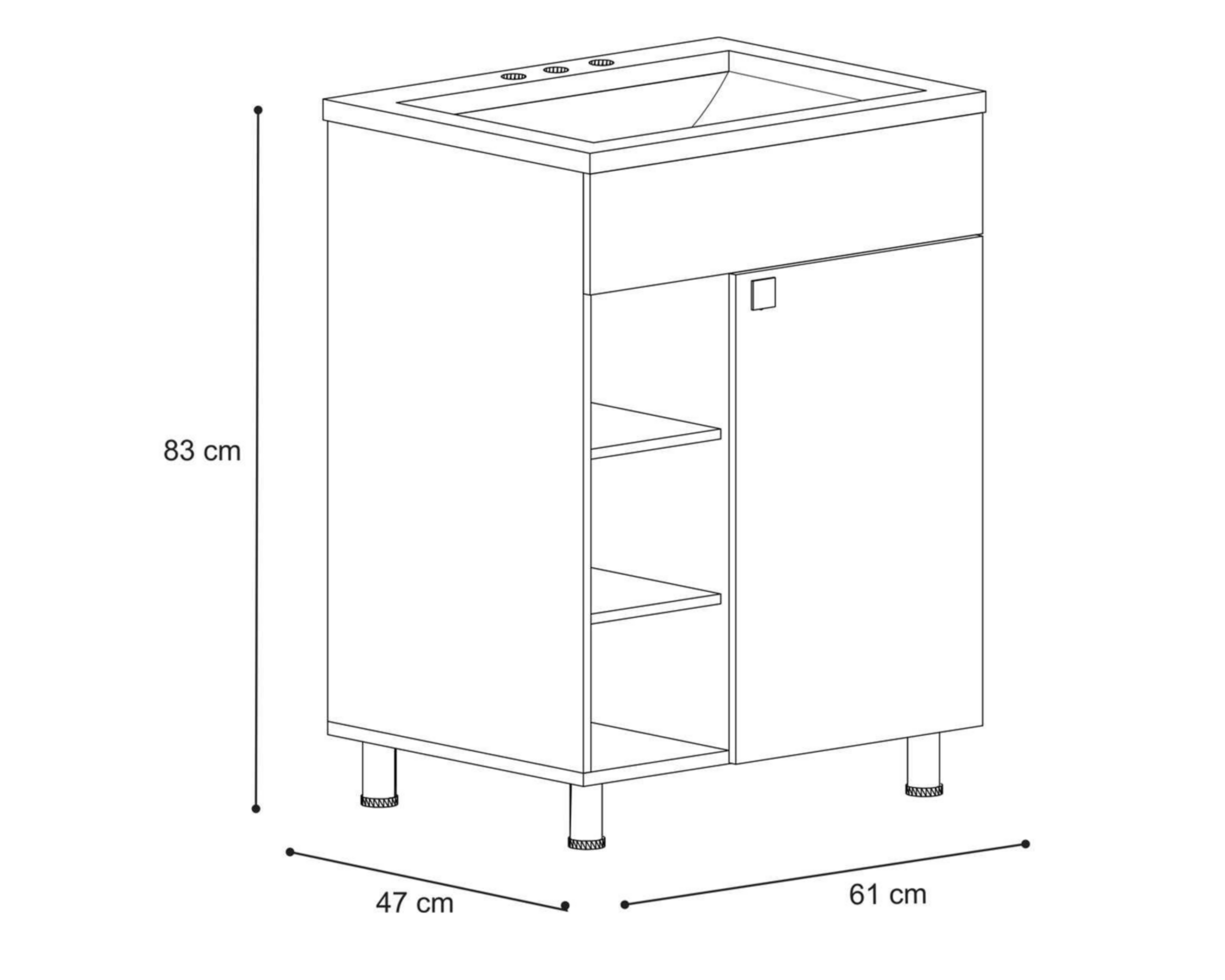 Foto 7 pulgar | Mueble para Baño Mobi Portland Fresno