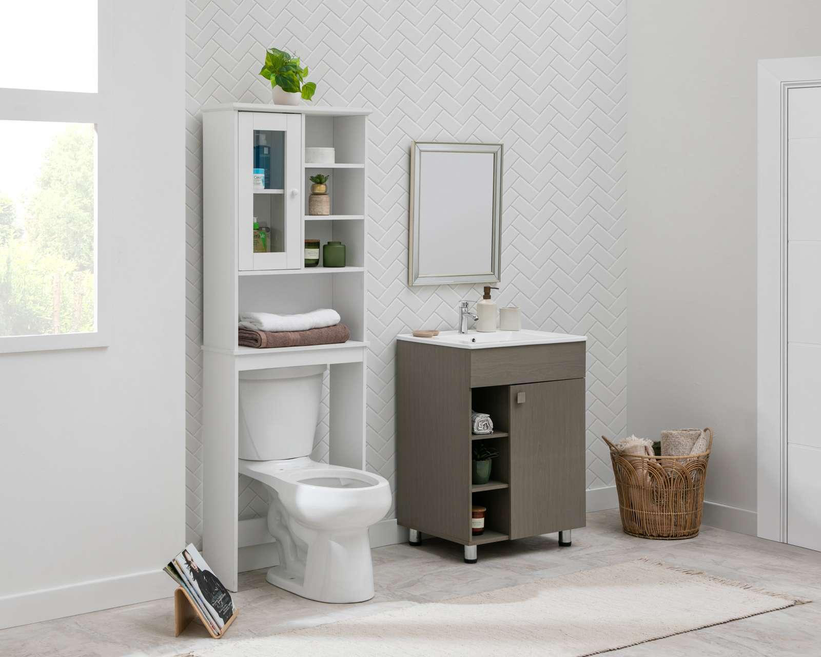 Foto 2 pulgar | Mueble Organizador para Baño Ikal Blanco