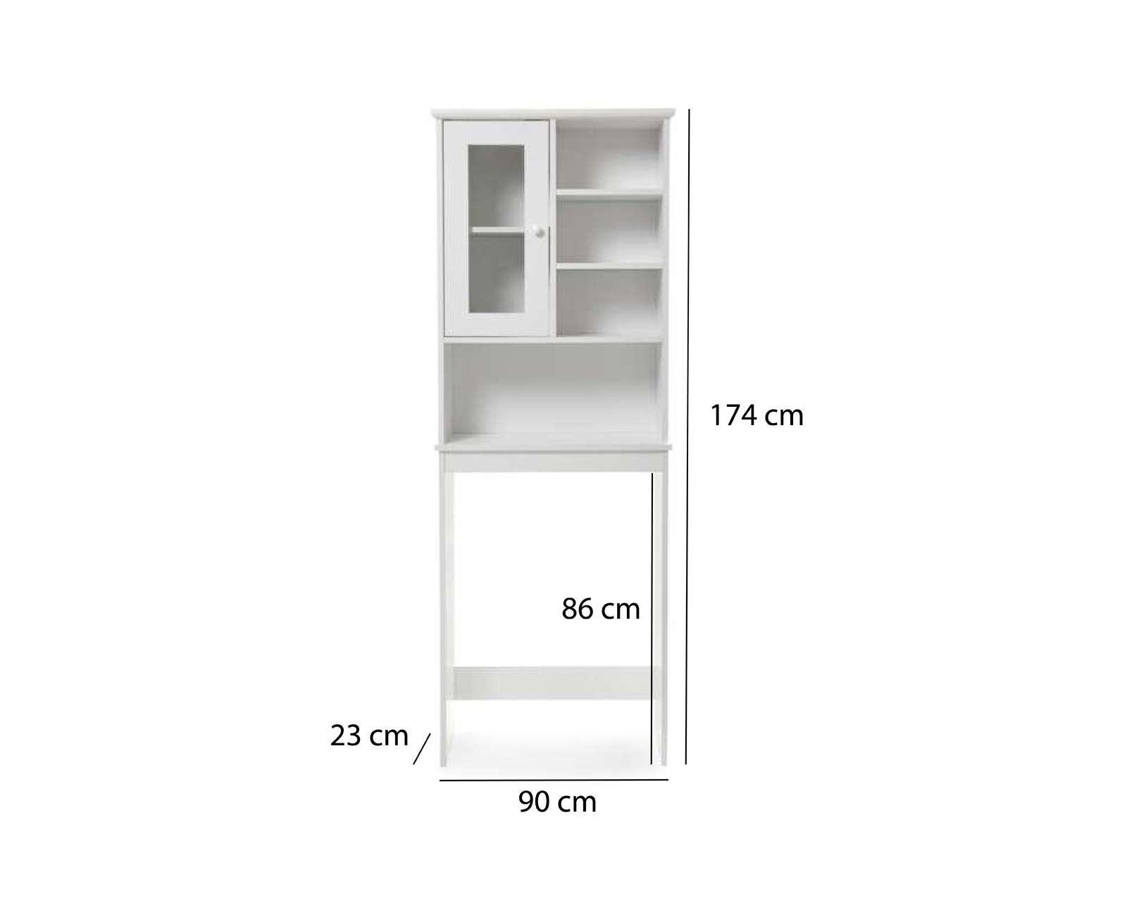 Foto 6 pulgar | Mueble Organizador para Baño Ikal Blanco