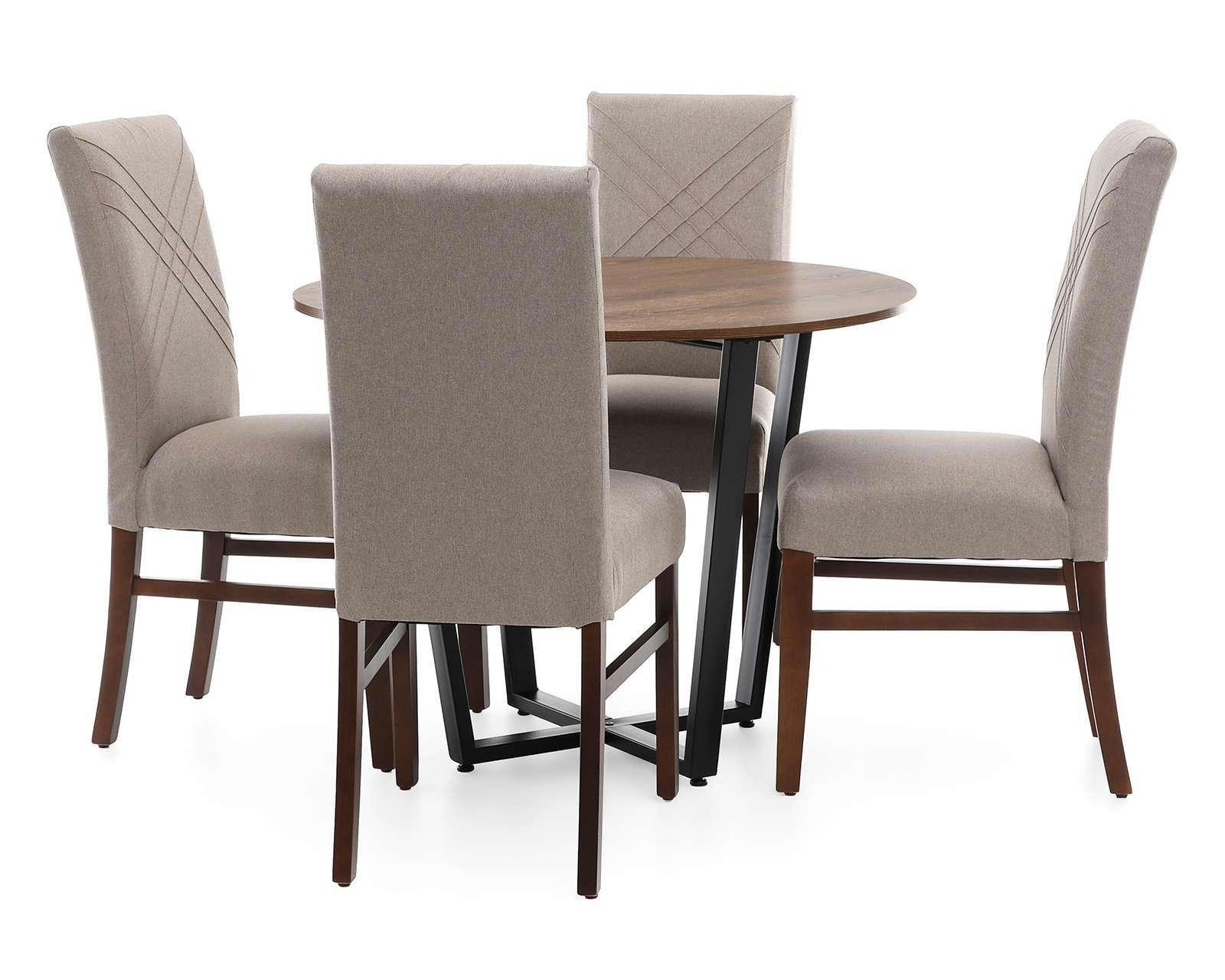 Foto 4 pulgar | Comedor Rivet con 4 Sillas