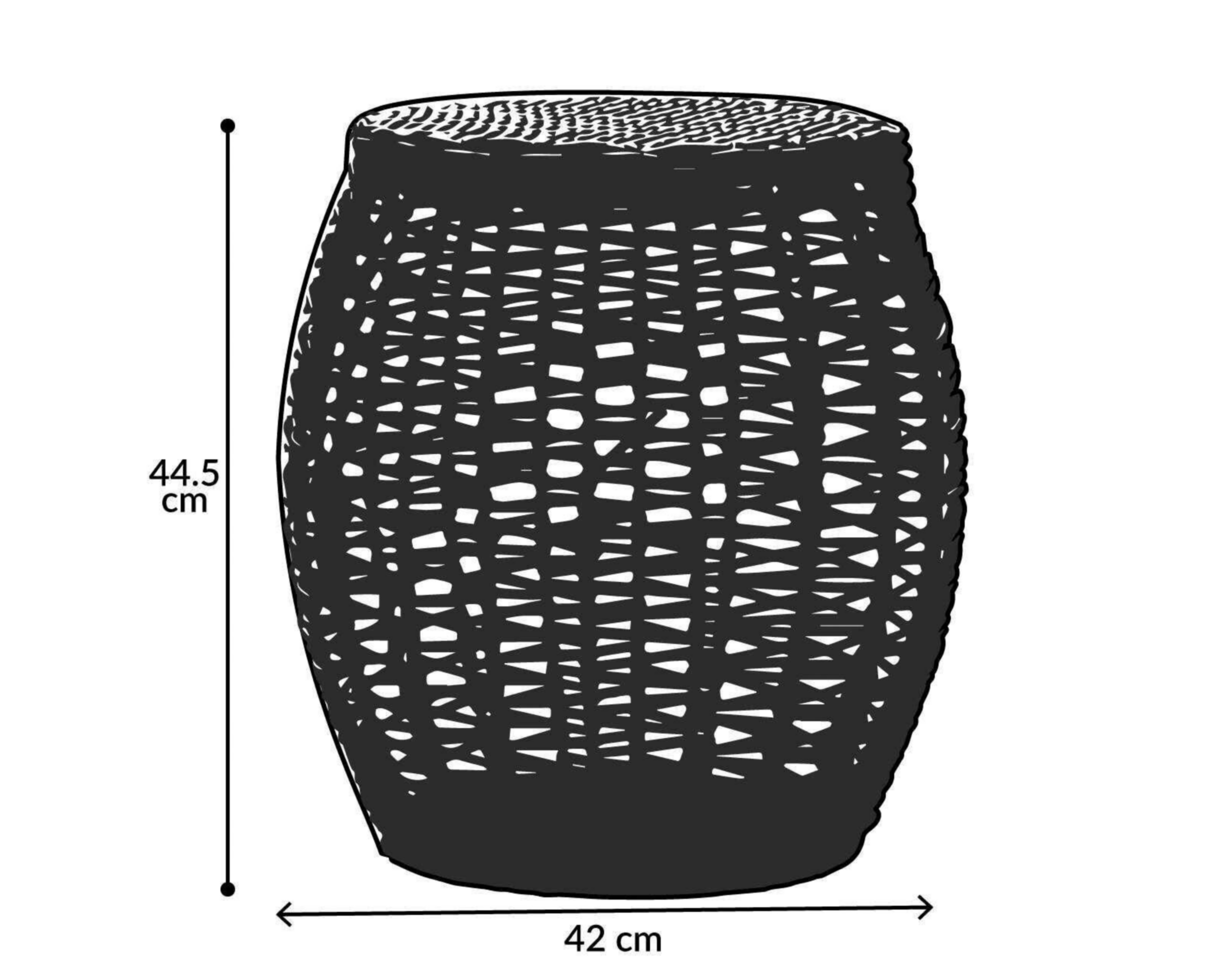 Foto 6 pulgar | Taburete para Jardín Congo Arrecife