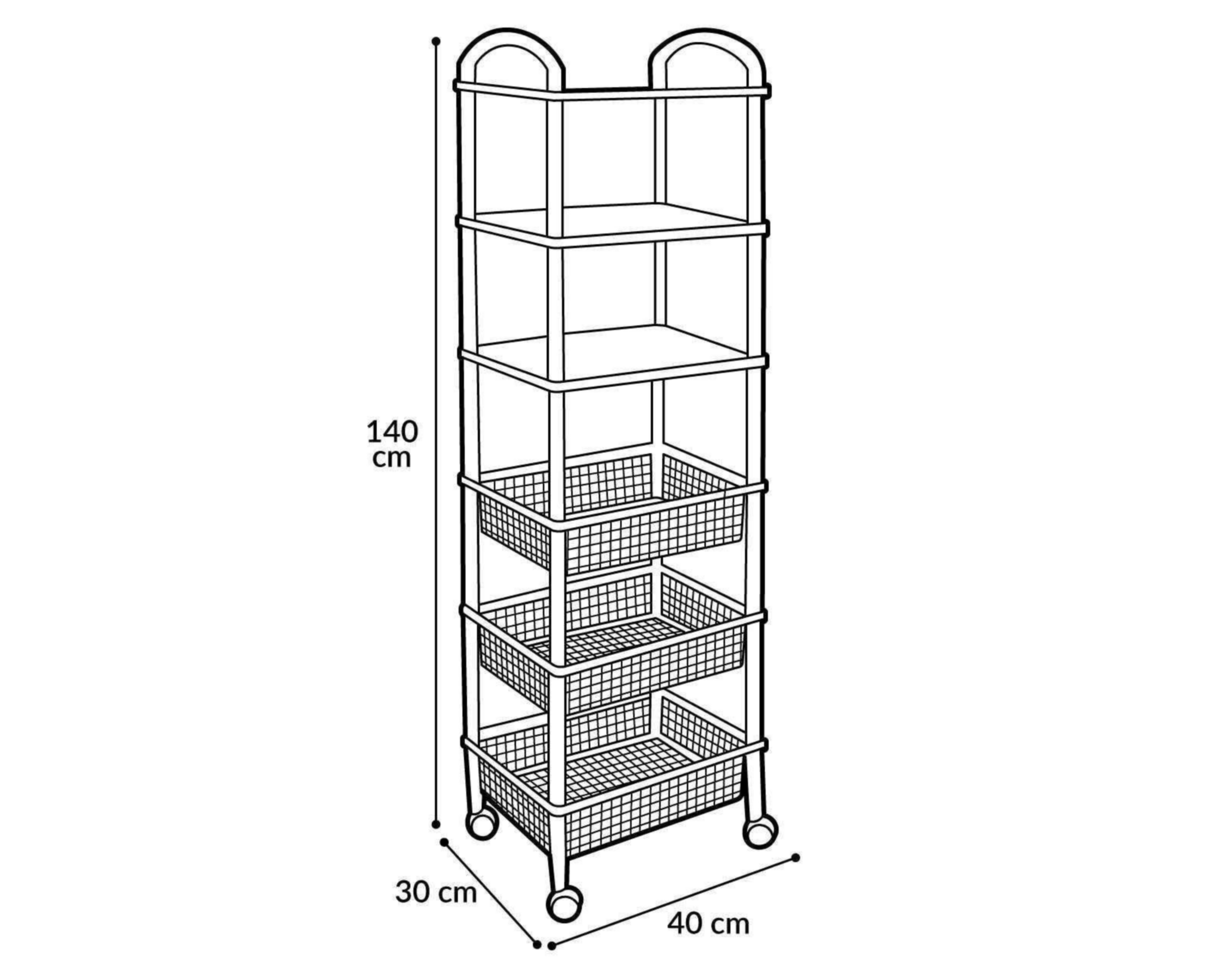 Foto 6 pulgar | Mueble Organizador Italhome Prakti