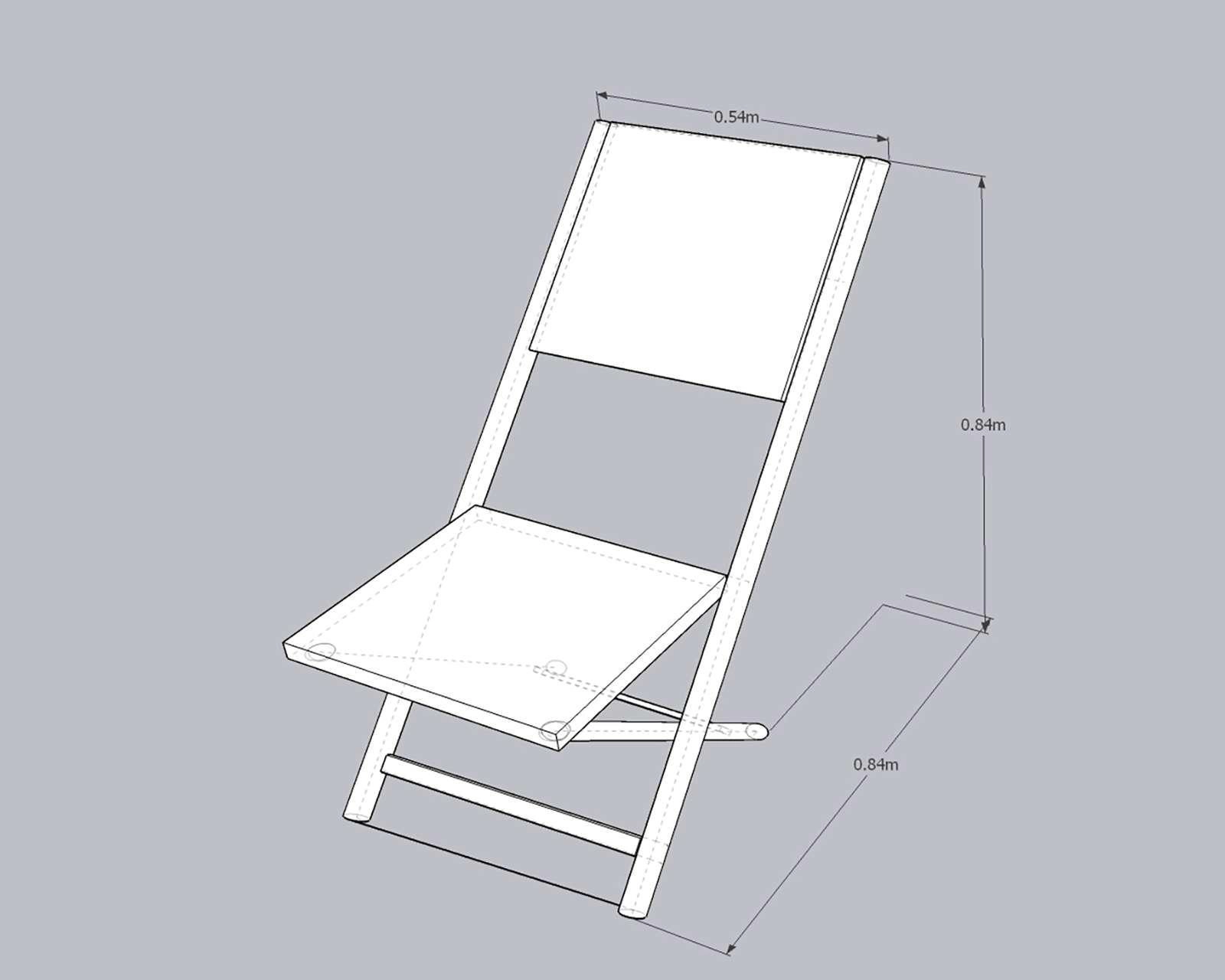 Foto 3 pulgar | Silla Plegable Tapatía