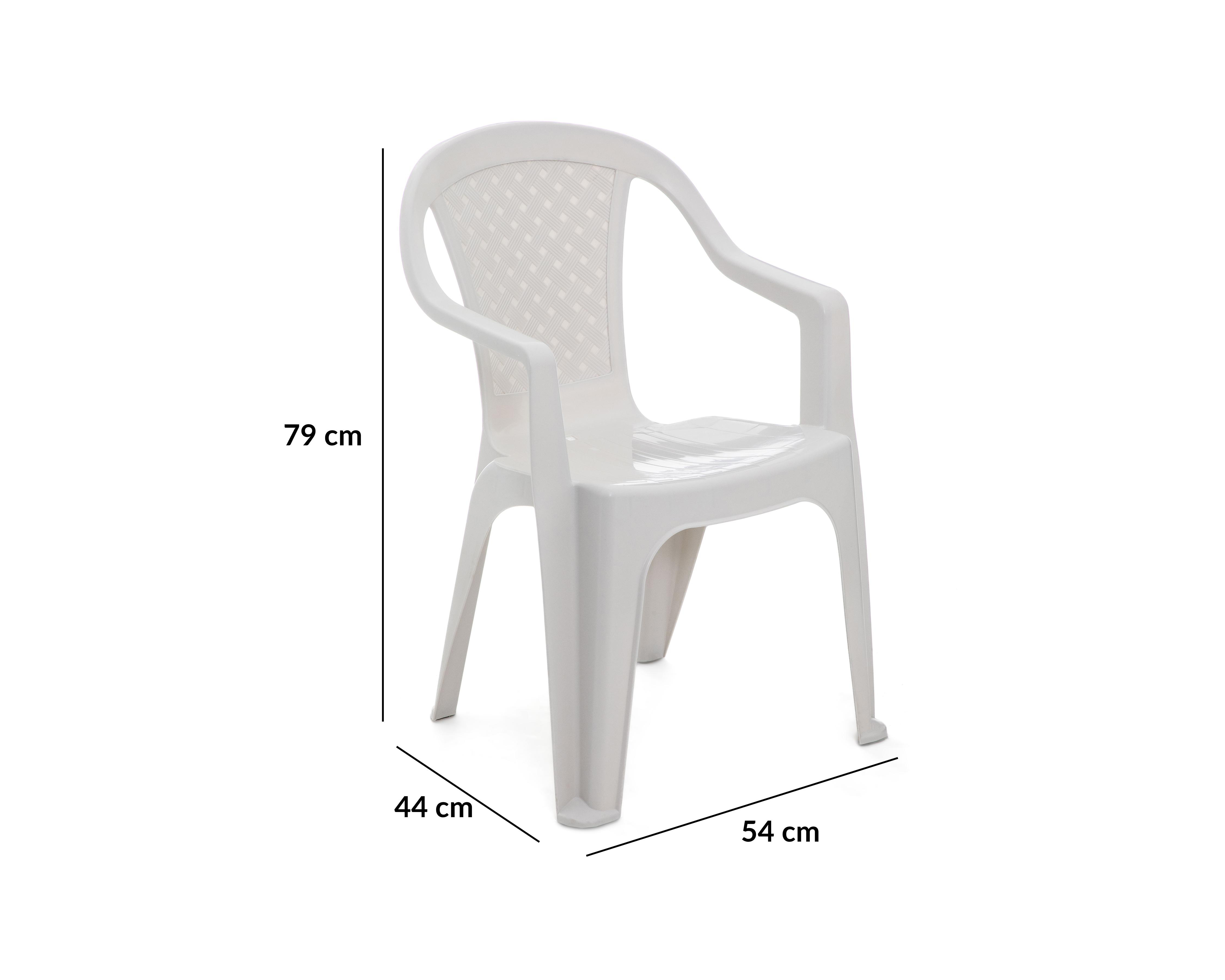 Foto 7 pulgar | Silla Plasticolo Bejuco