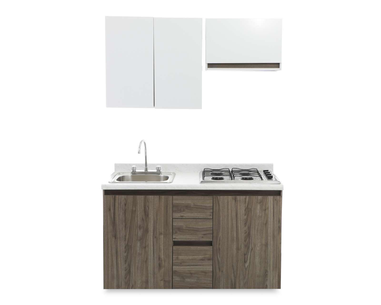 Foto 3 pulgar | Cocina Integral Mobi Austin Blanco 135 cm