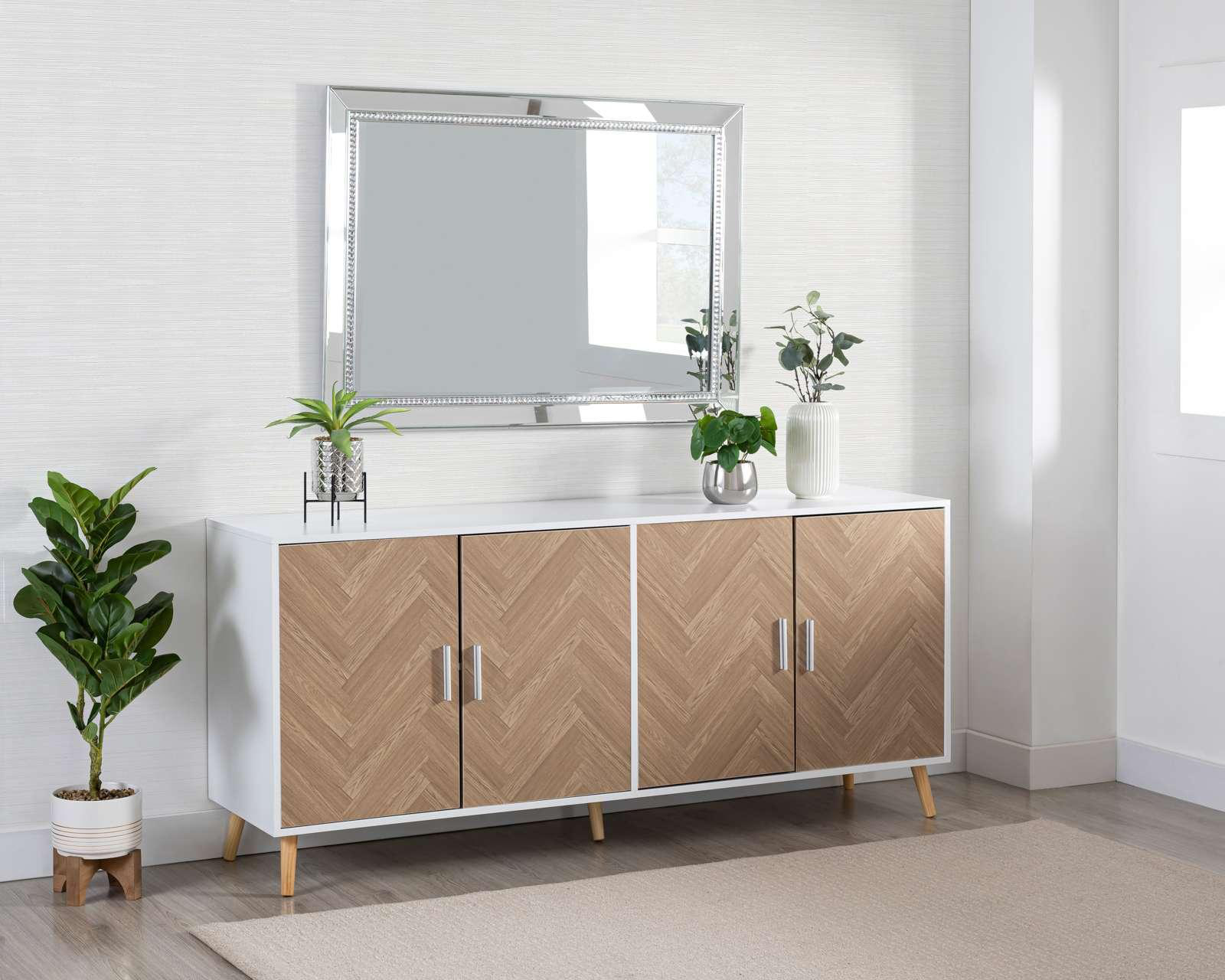 Bufetera con Puertas Aida Blanca $2,999