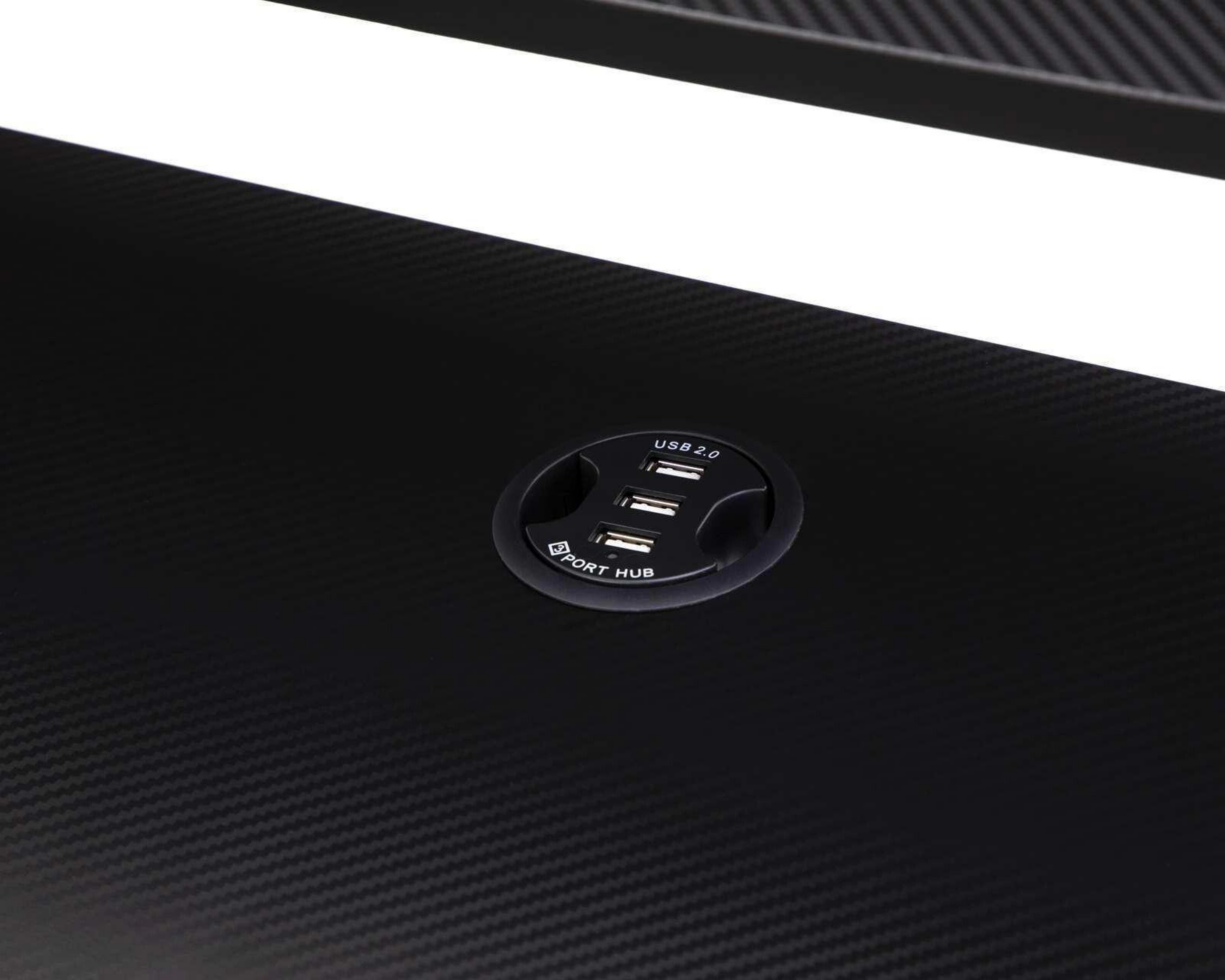 Foto 4 | Escritorio Gamecraft Camargo con Luz LED Negro
