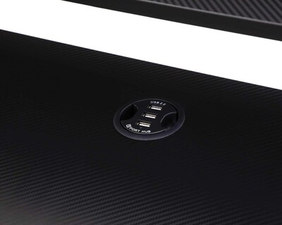 Foto 4 | Escritorio Gamecraft Camargo con Luz LED Negro