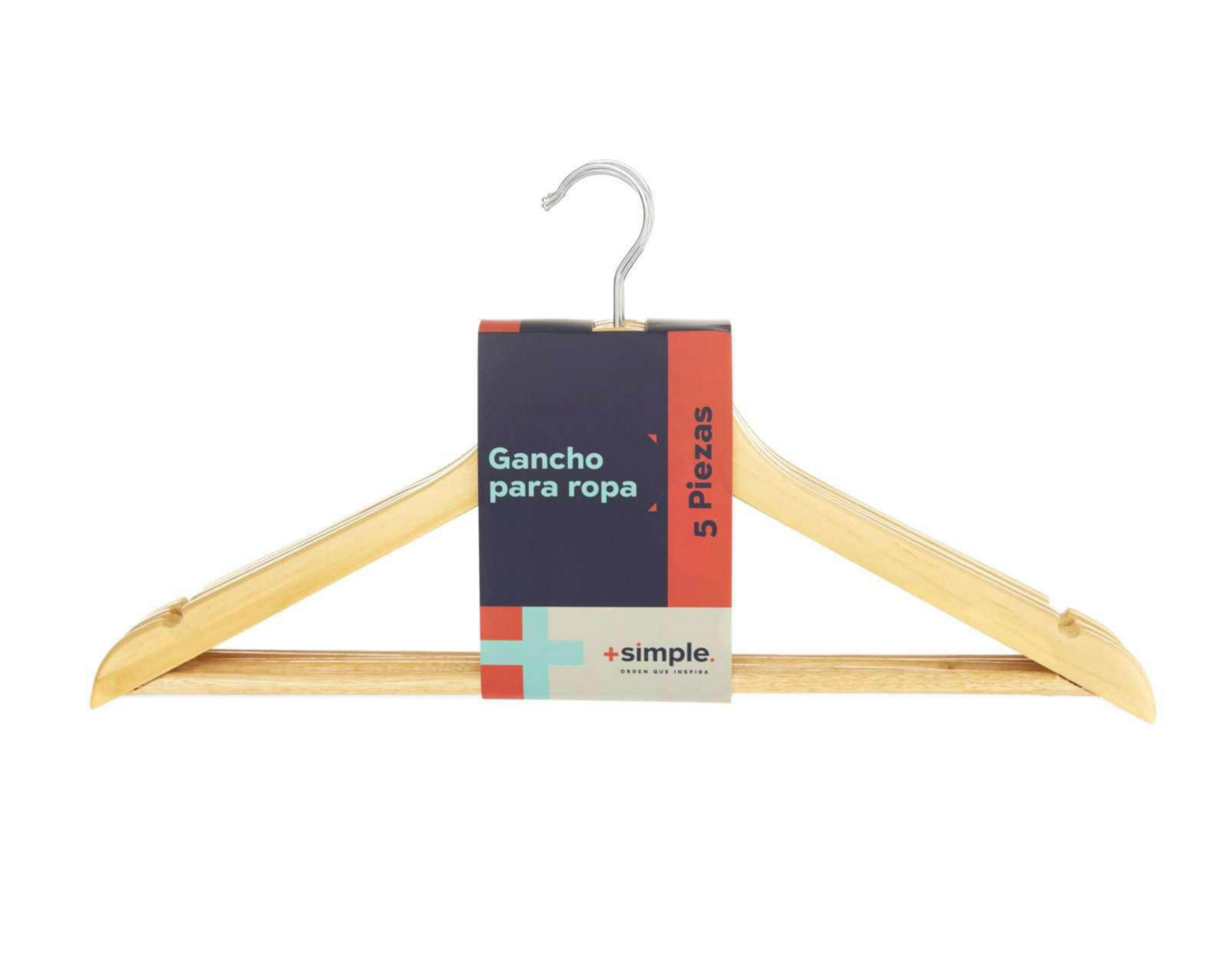 Gancho para Ropa +Simple 5 Piezas